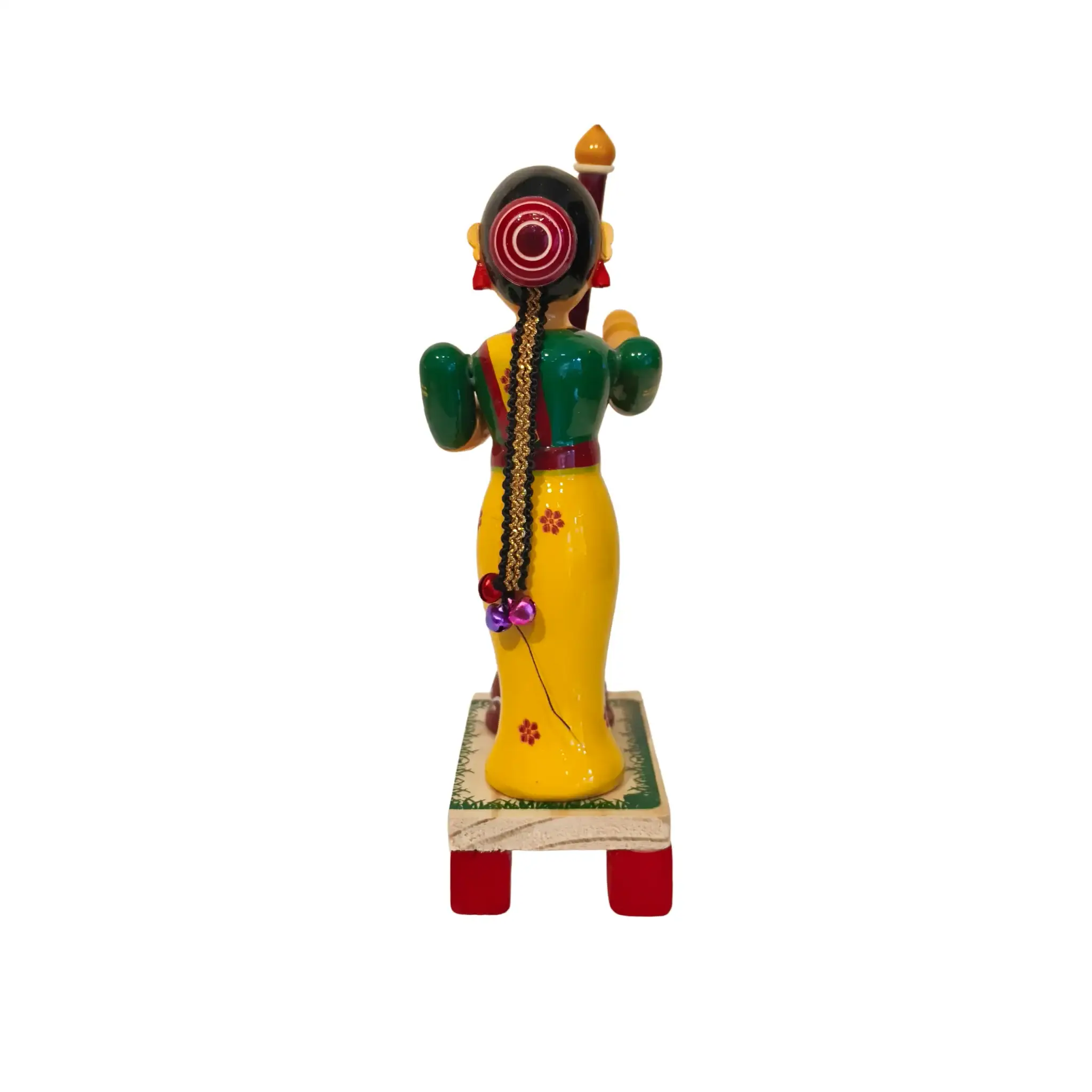 The Household Pounding Woman Toy Etikoppaka Lacquer - Image 3