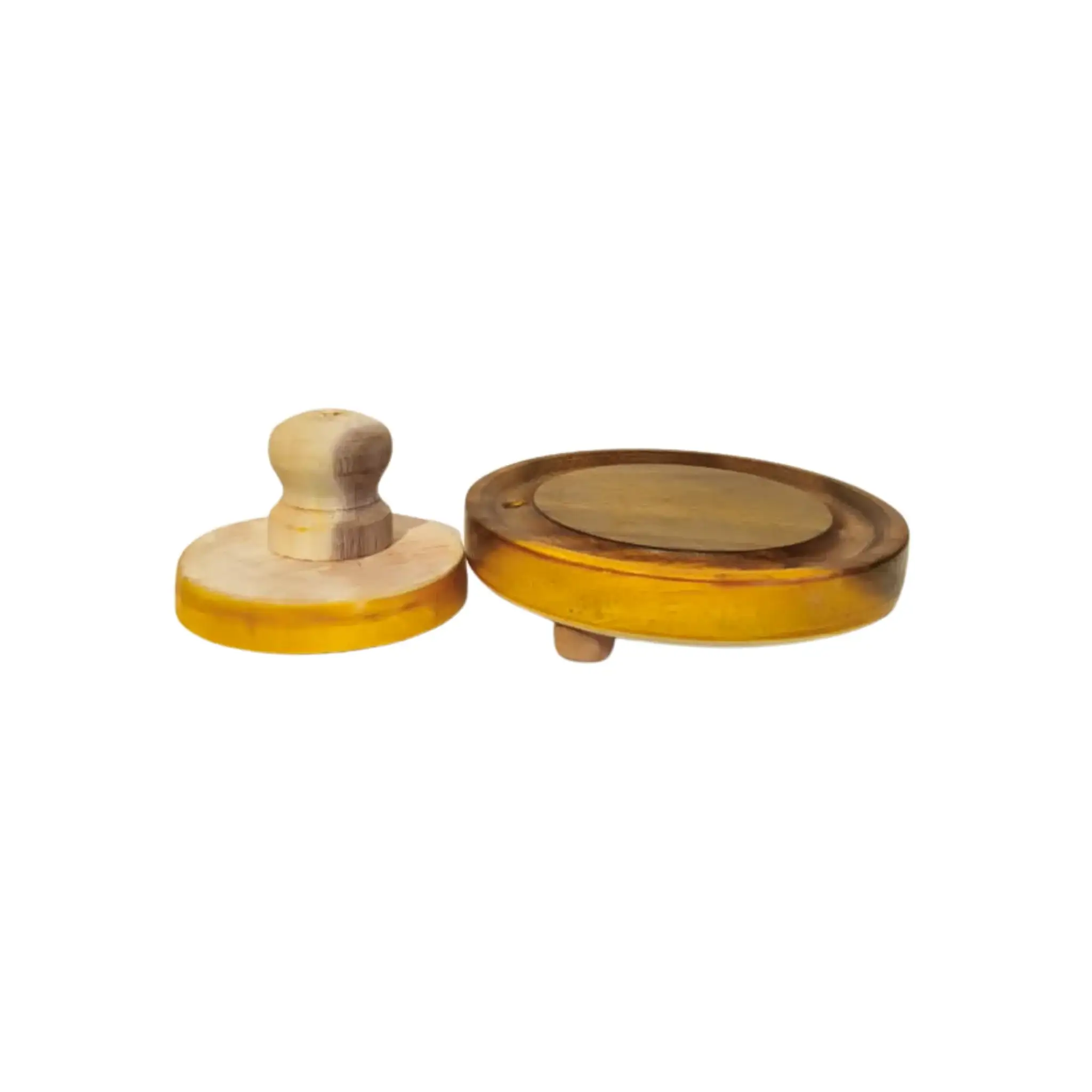 Etikoppaka Lacquerware Grinding  (Chakki) Miniature Toy - Image 2