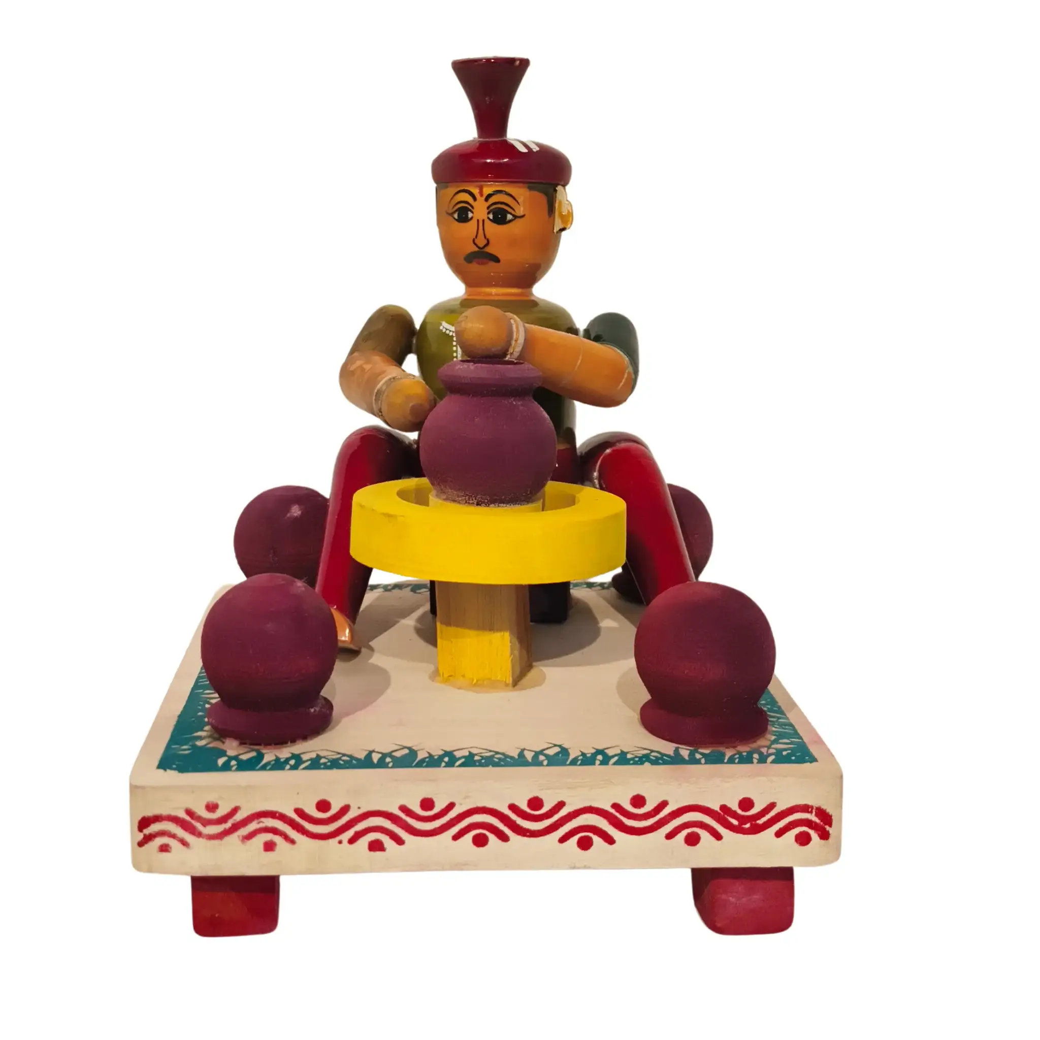 Etikoppaka Potter at the Wheel Miniature Craft - Image 4