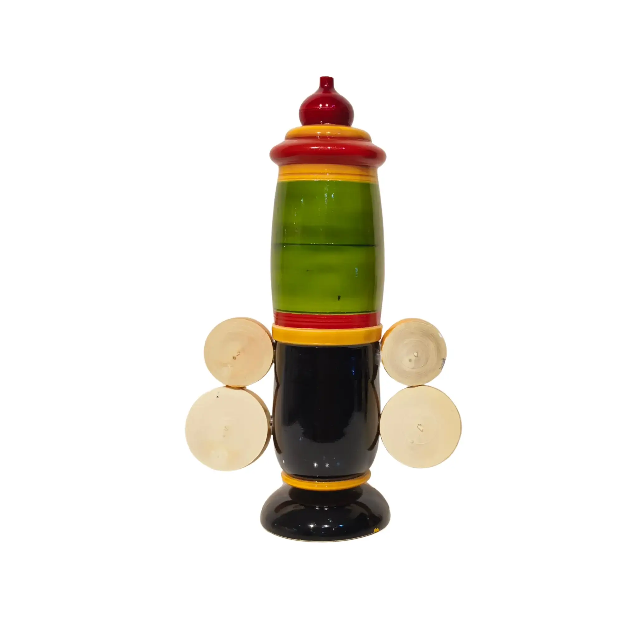 Authentic Turned Wood Etikoppaka Venkateswara Decorative Piece - Image 2