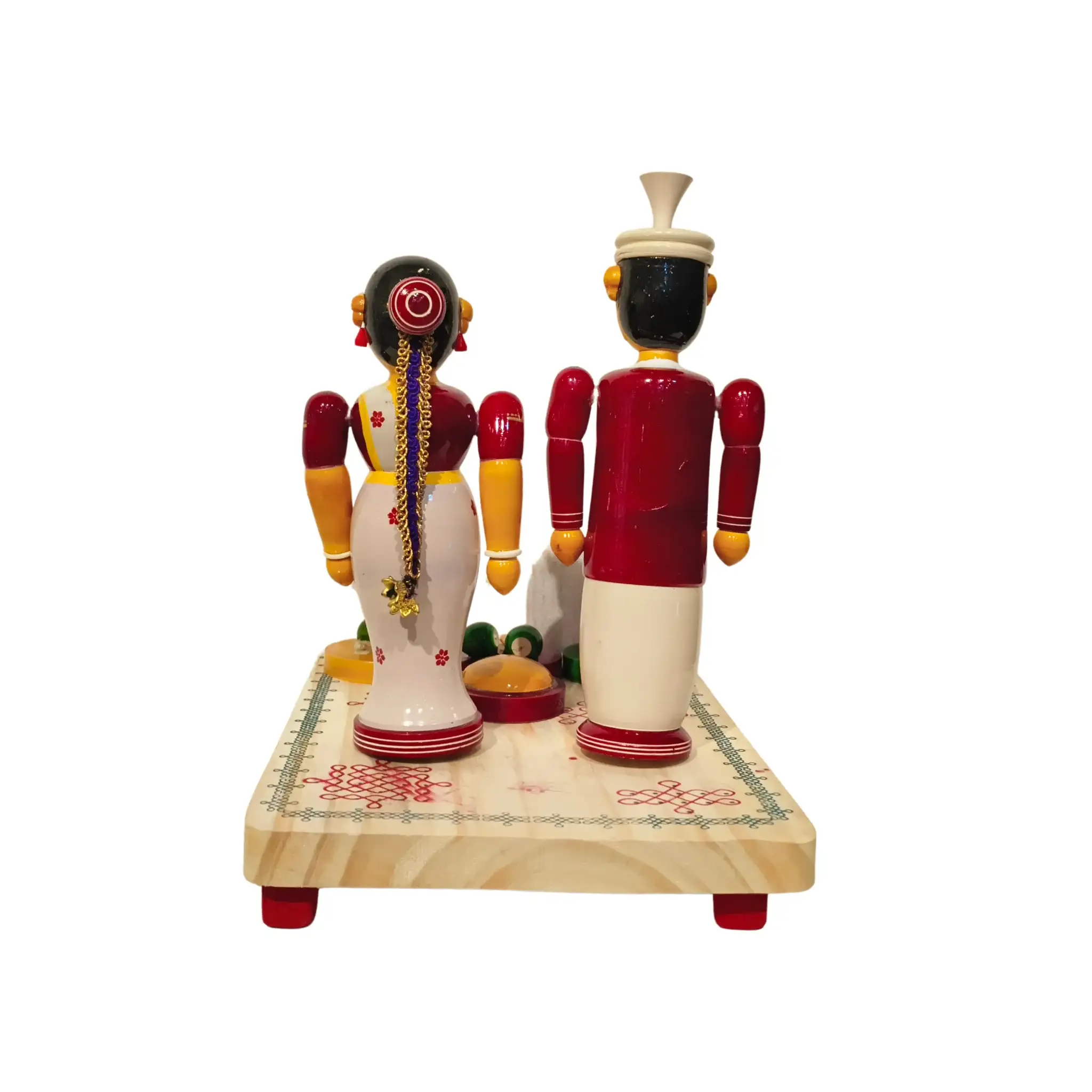 Etikoppaka Wedding Couple with Ritual Set - Image 9
