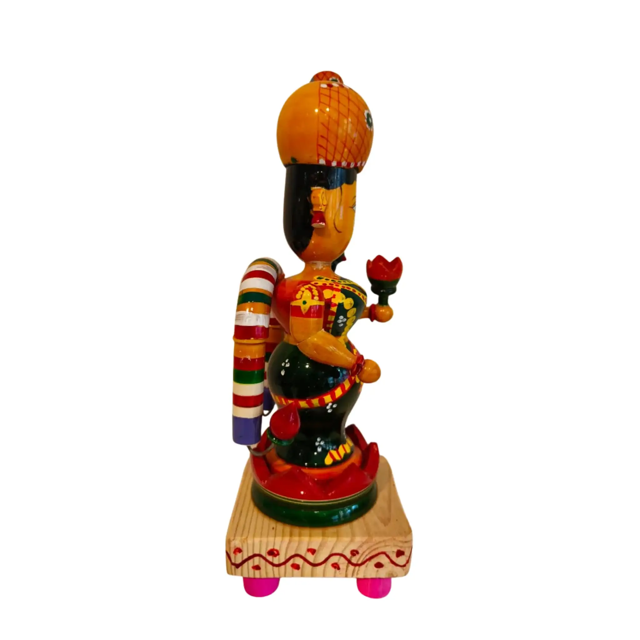 Etikoppaka Wooden Lakshmi Devi as Goda Devi – Symbol of Fortune and Abundance - Image 3