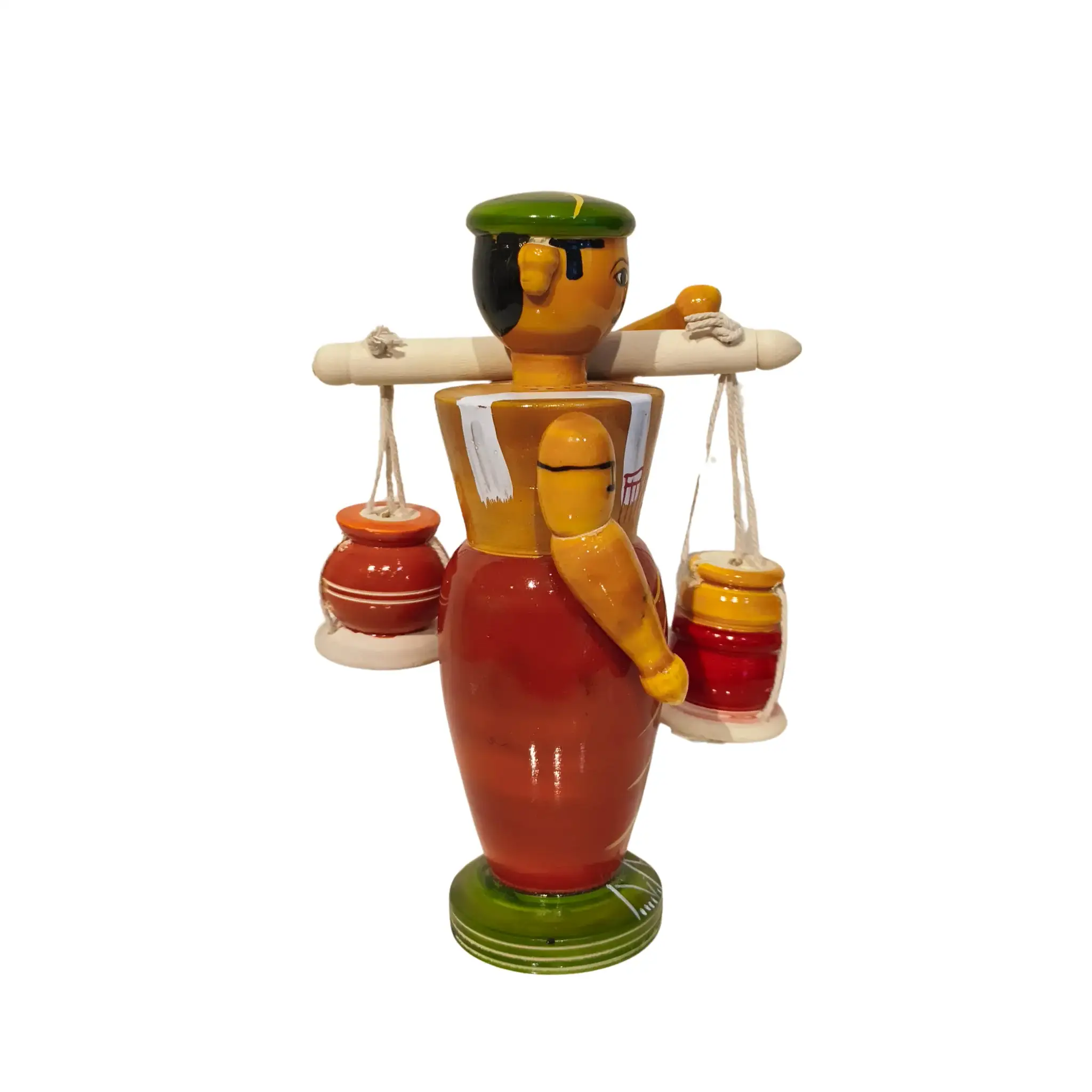 Handcrafted Etikoppaka Wooden Pot Seller - A Traditional Lacquerware - Image 3