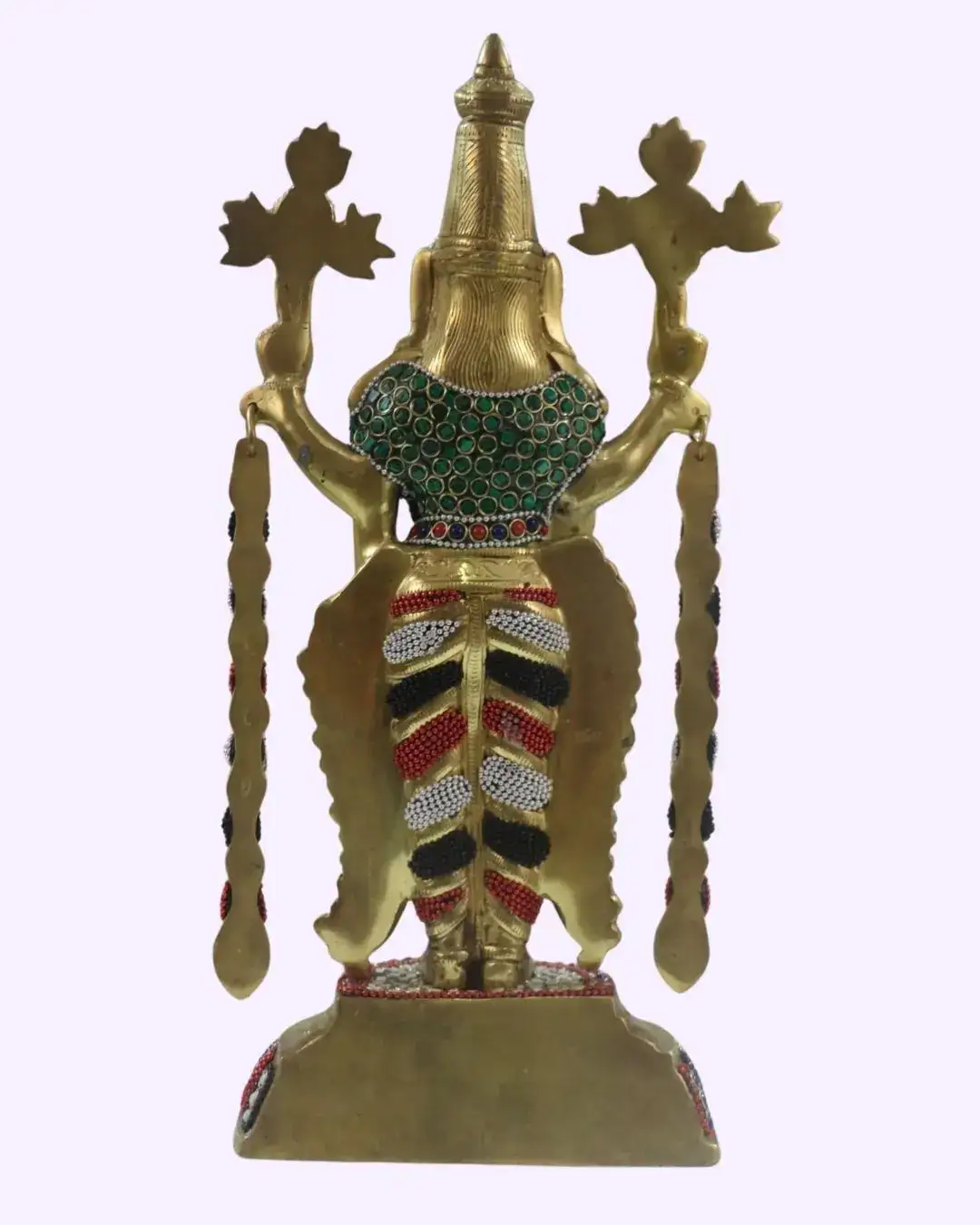 Divine Grace-Exquisite Brass Stone Balaji Idol - Image 6
