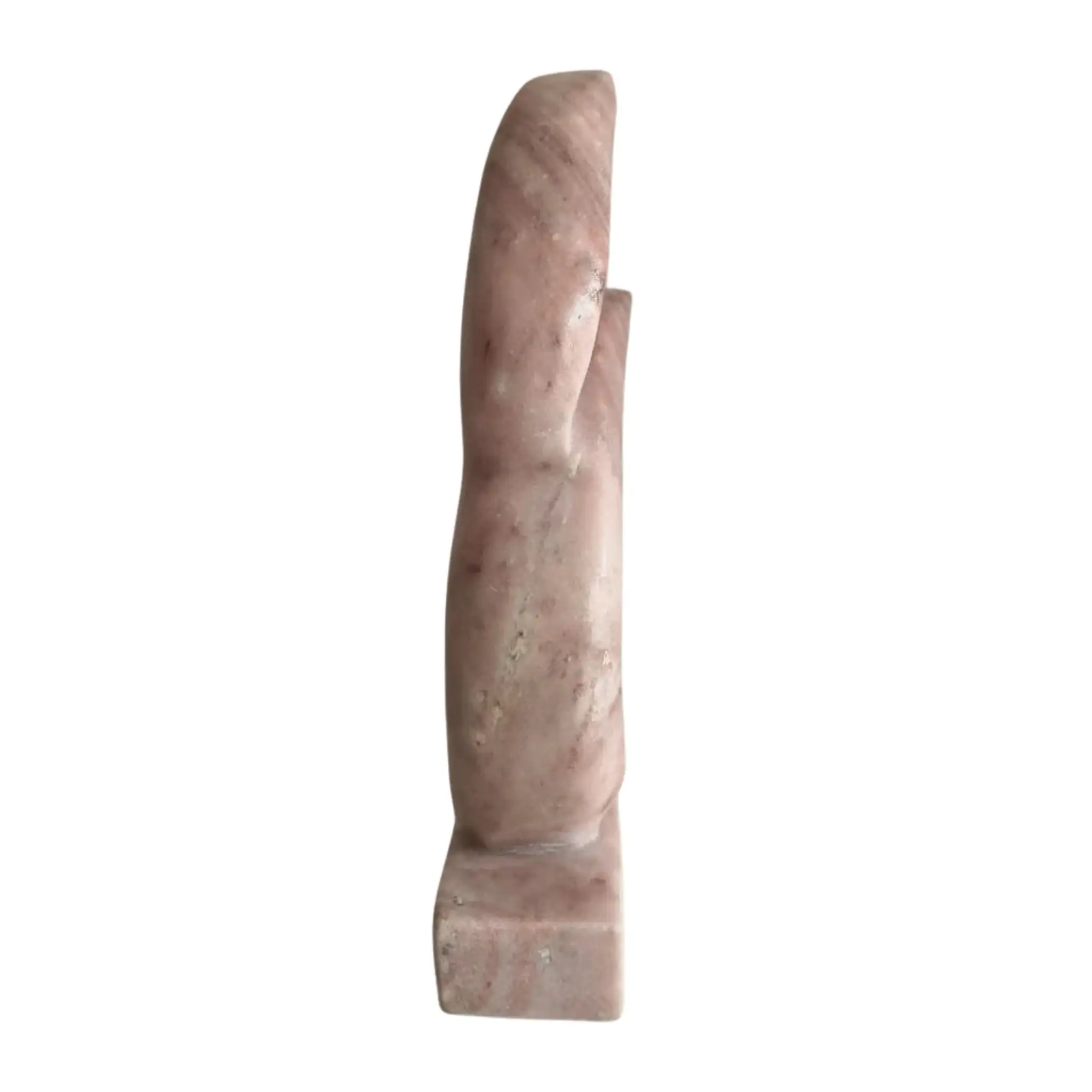 Flame Form Marble Sculpture – Hand-Carved Stone Accent for Modern Spaces - Image 5