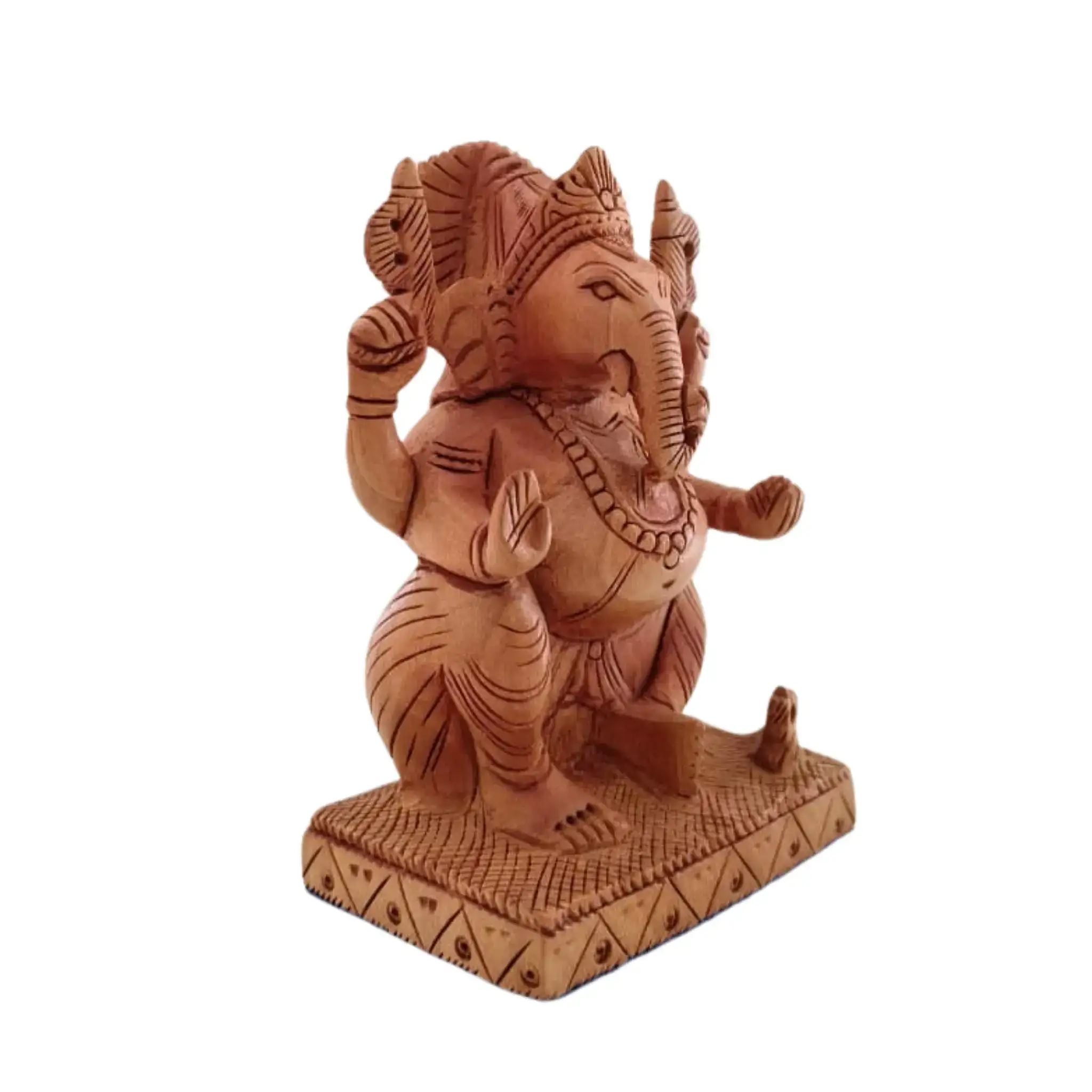 Handcrafted Lord Ganesh Idol with Crown | Decorative Spiritual Art - Image 11