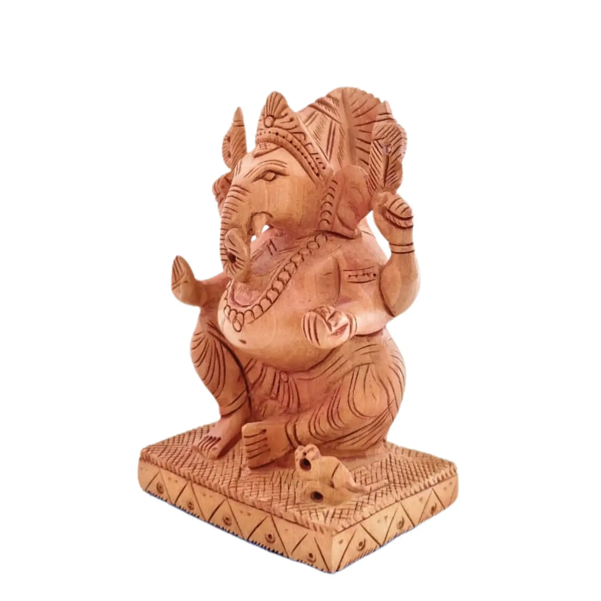 Handcrafted Lord Ganesh Idol with Crown | Decorative Spiritual Art - Image 12