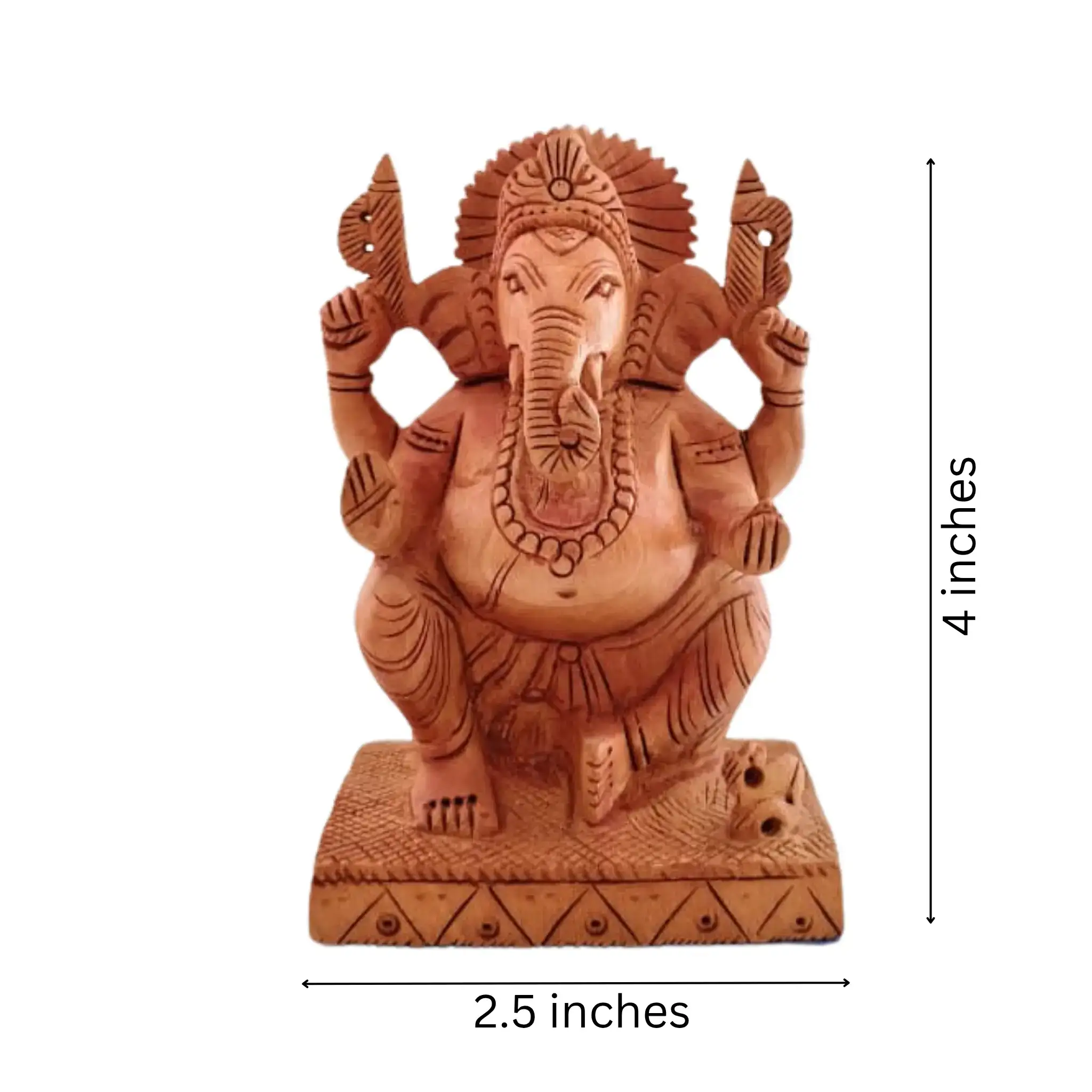 Handcrafted Lord Ganesh Idol with Crown | Decorative Spiritual Art - Image 15