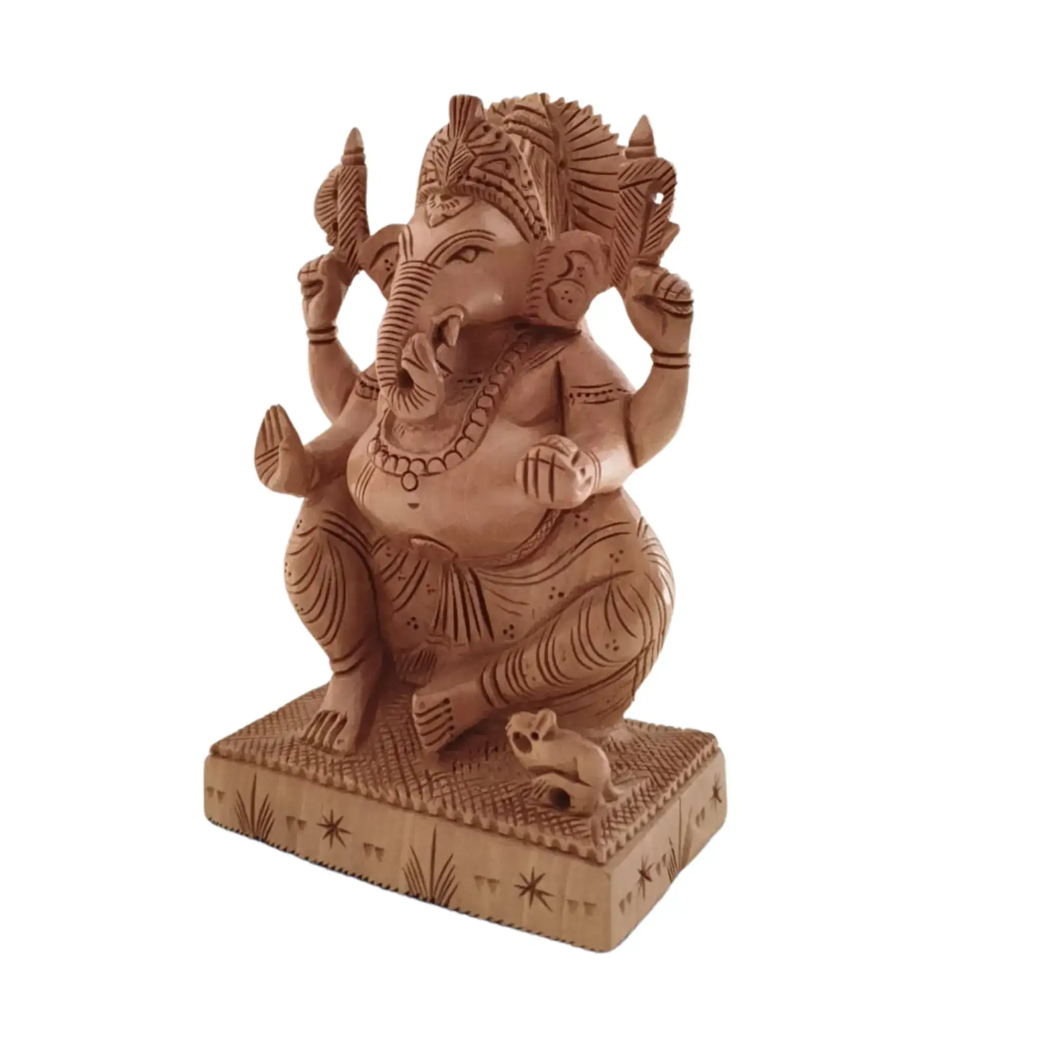 Handcrafted Lord Ganesh Idol with Crown | Decorative Spiritual Art - Image 5