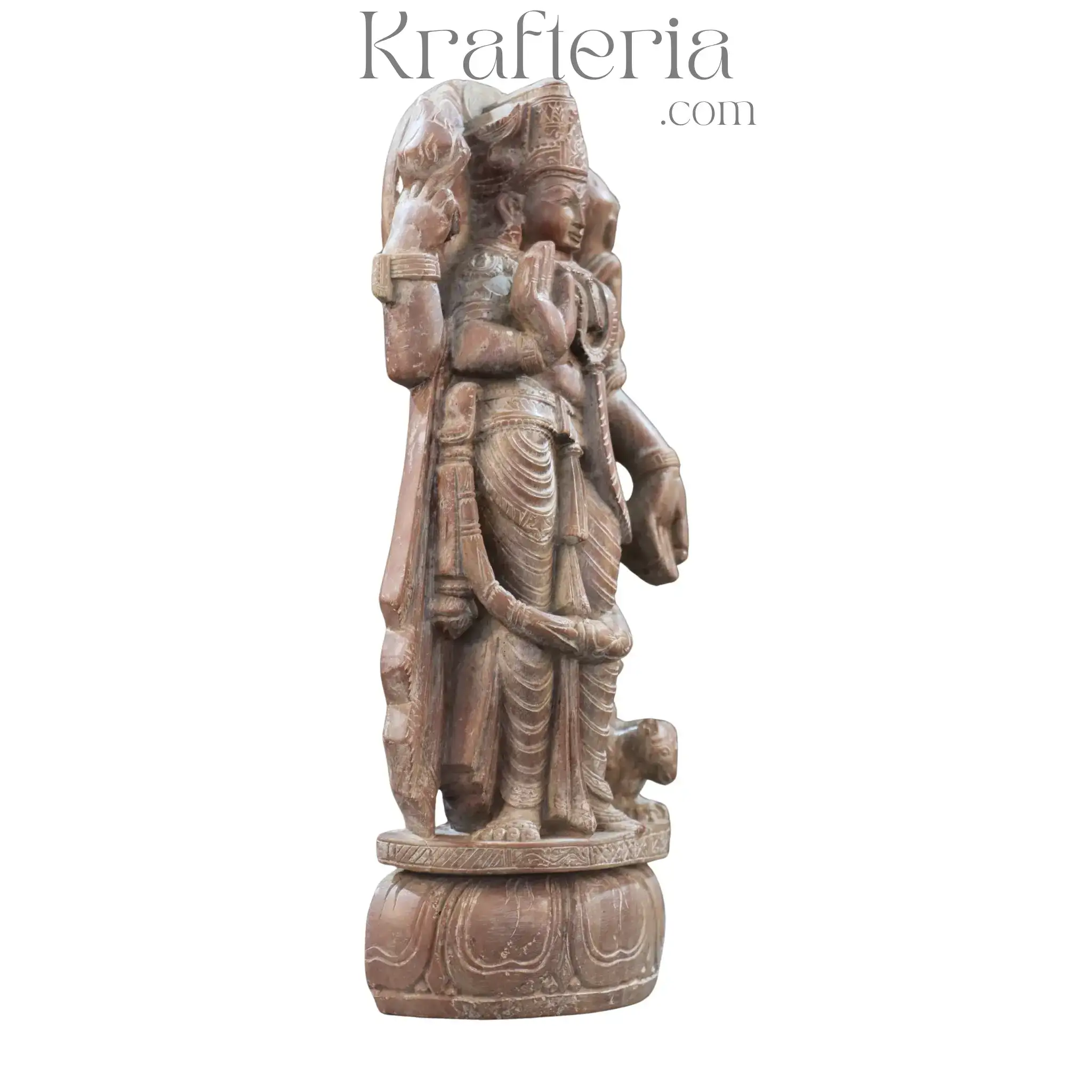 Lord Lakshmi Devi Sculpture – Blessings of Wealth and Happiness - Image 2