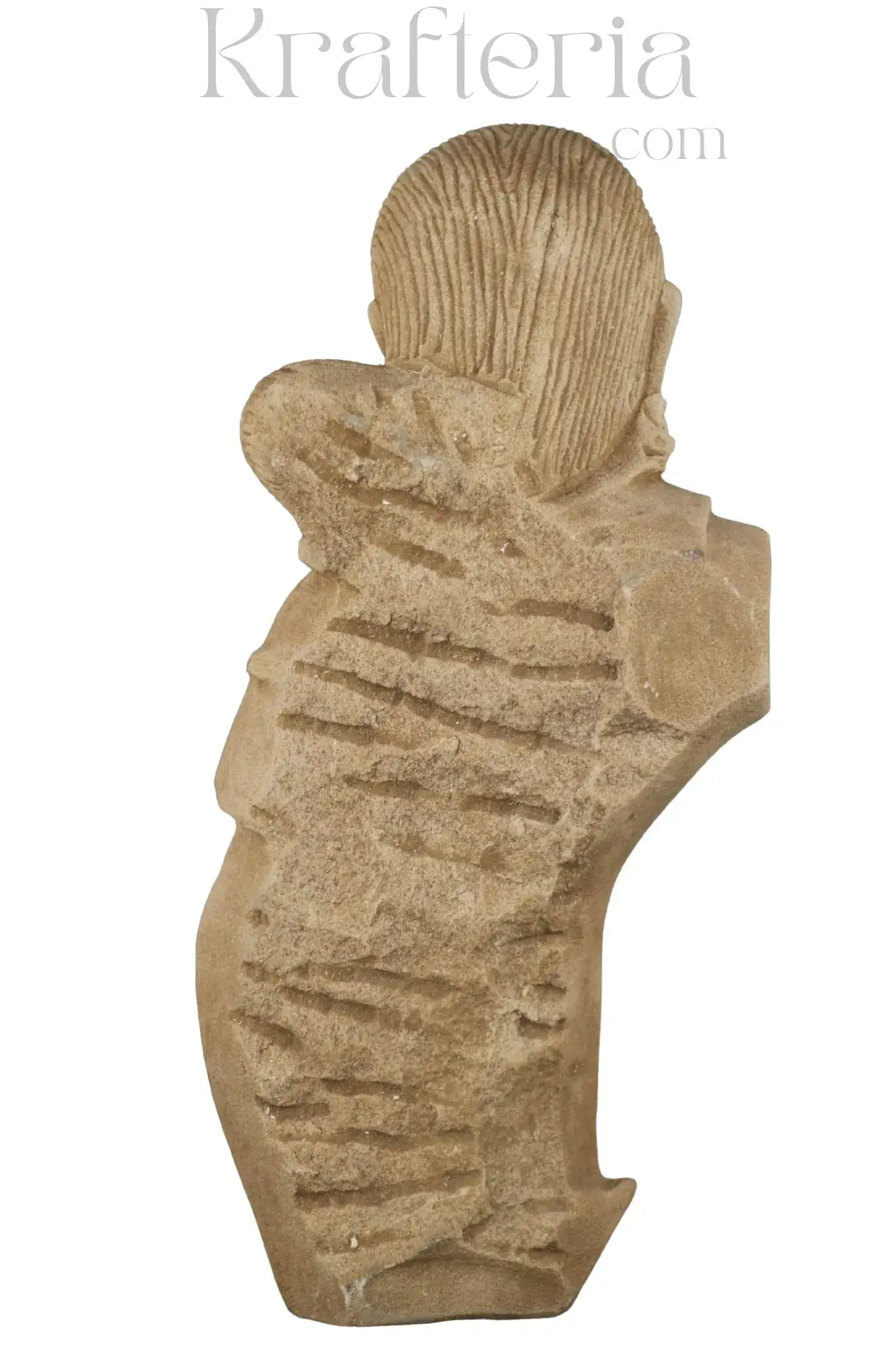 The Graceful Devi - A Sandstone Sculpture Bust - Image 6