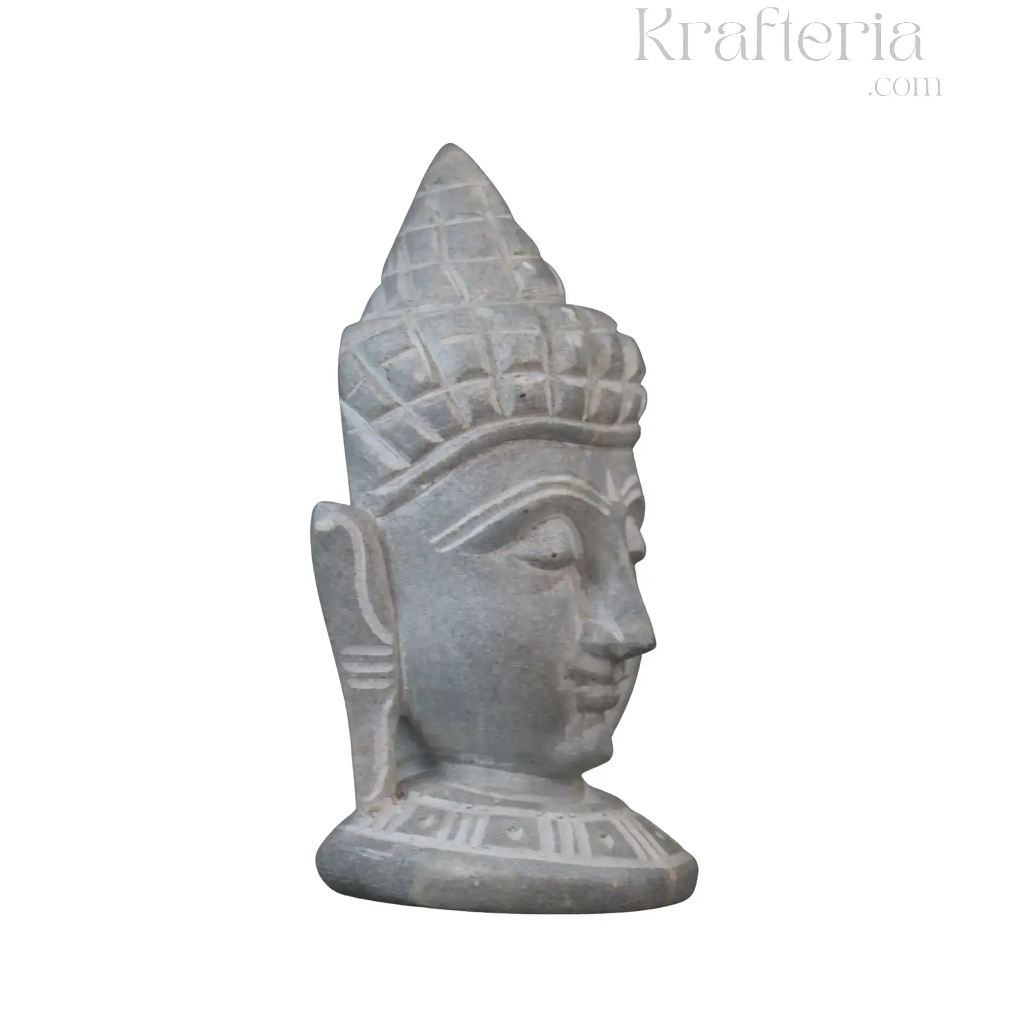 Hand-Carved Buddha Face – Soft Stone Meditation Decor - Image 13