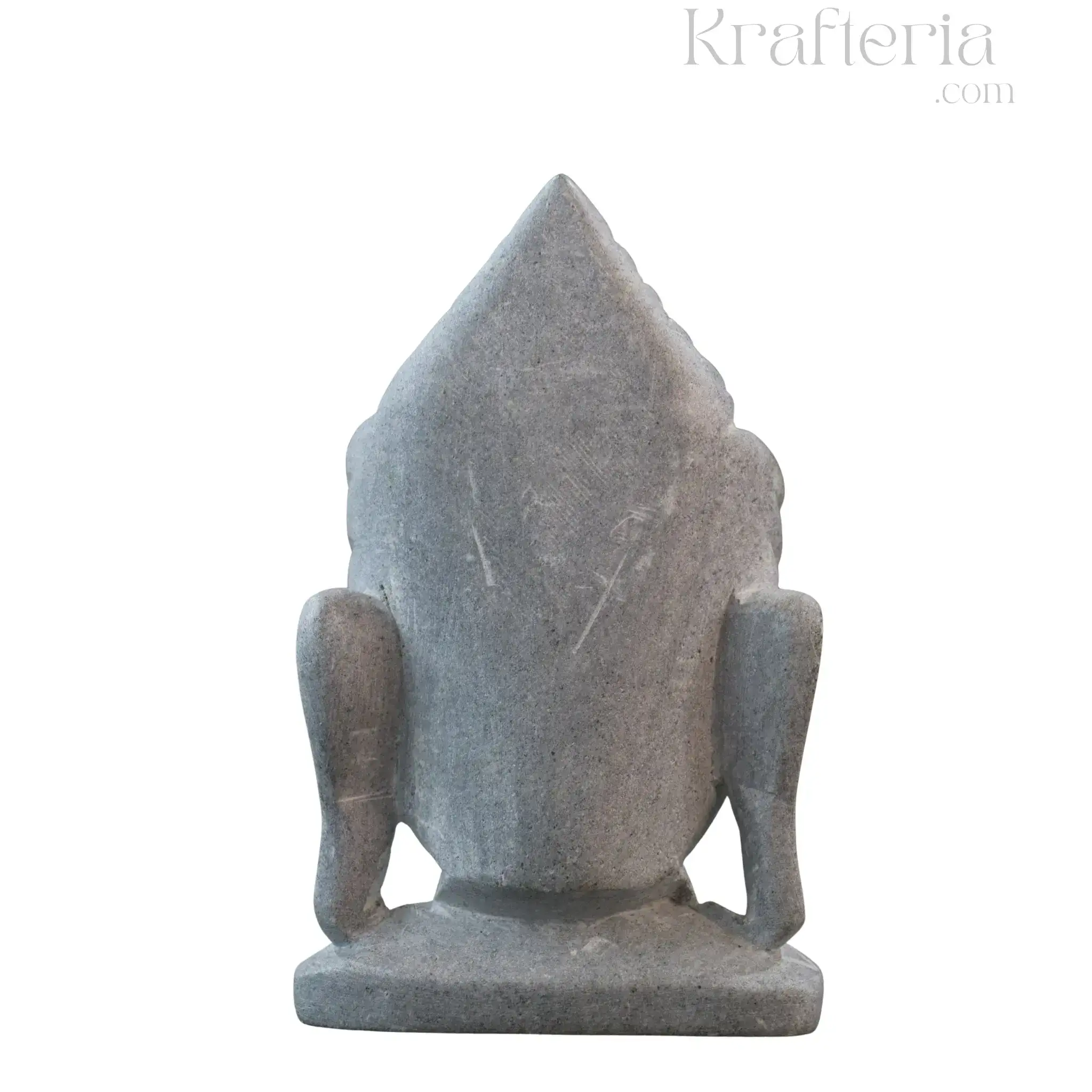 Hand-Carved Buddha Face – Soft Stone Meditation Decor - Image 4