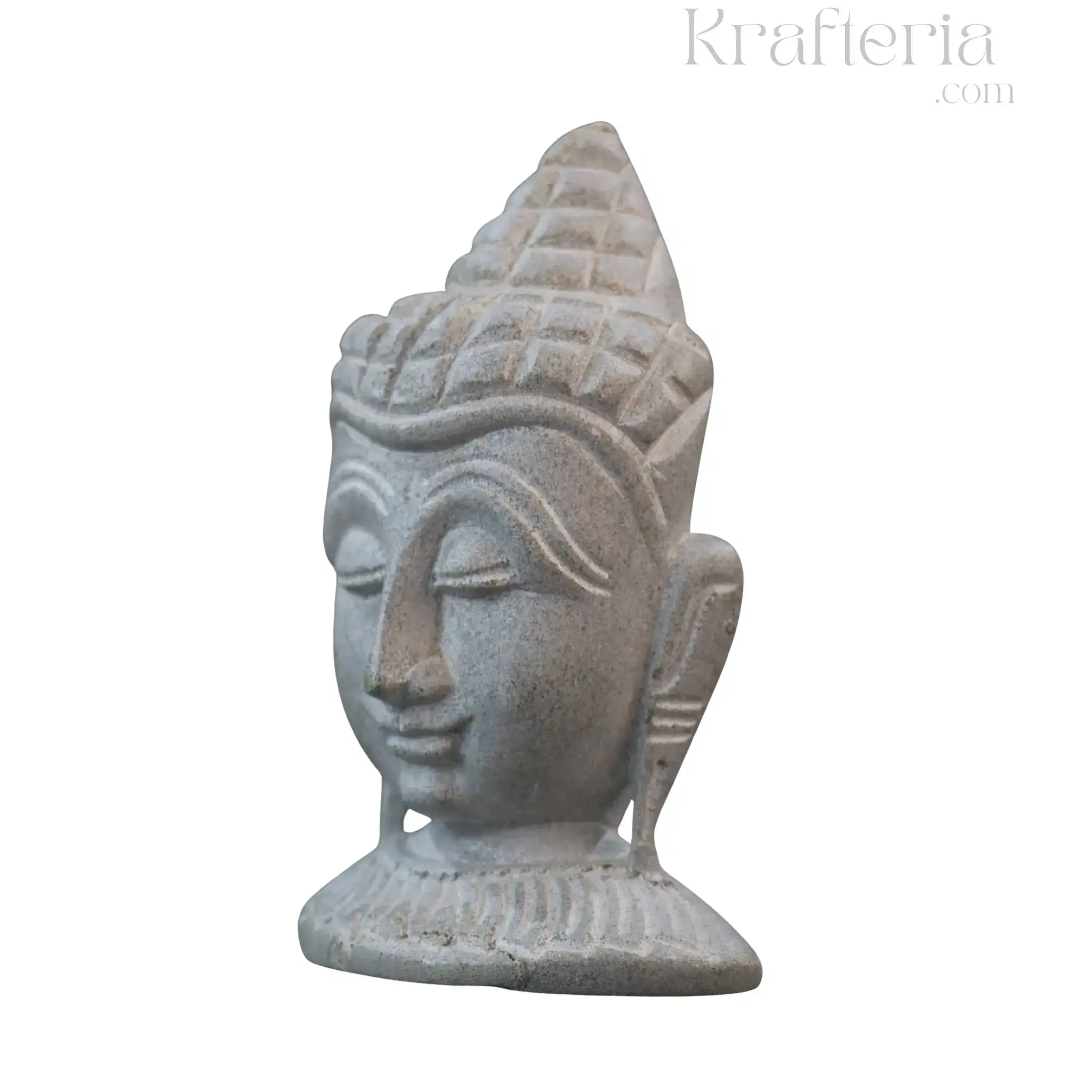 Hand-Carved Buddha Face – Soft Stone Meditation Decor - Image 8