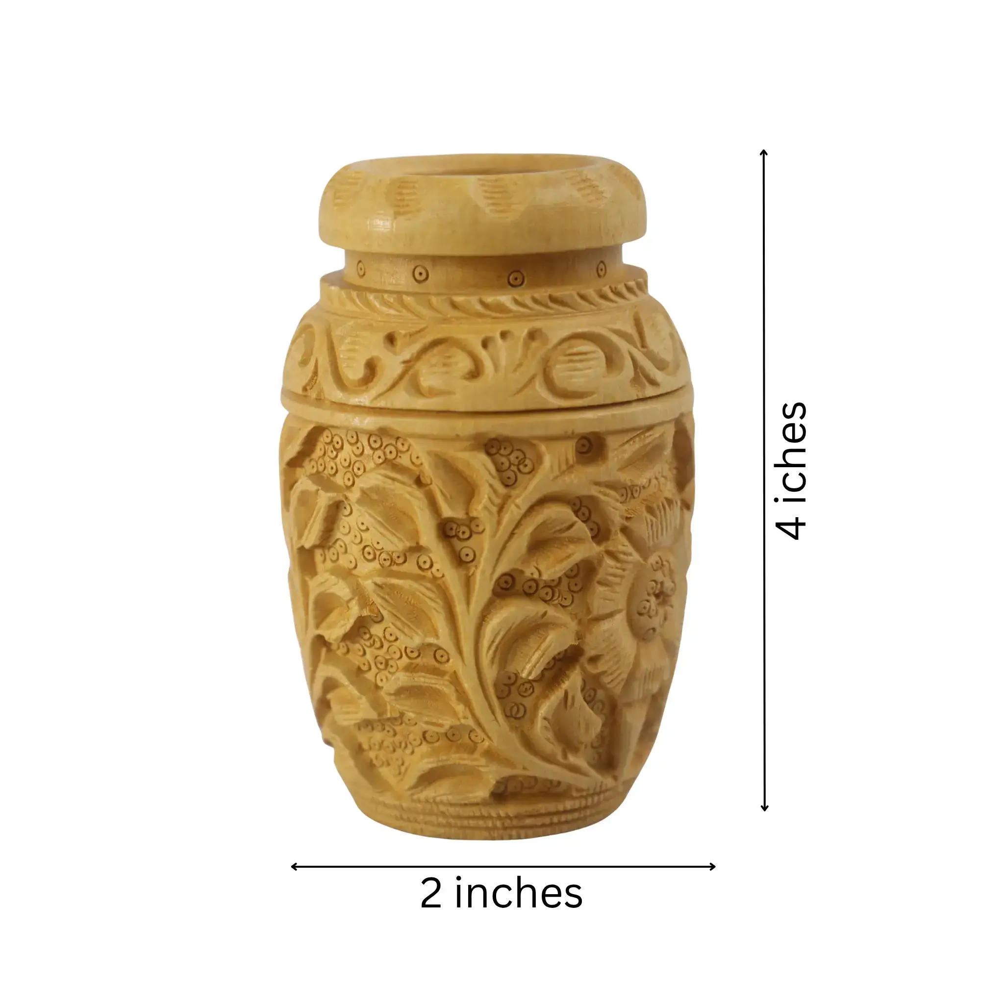 Hand-Carved Wooden Pen Stand – Elegant Desk Organizer - Image 12