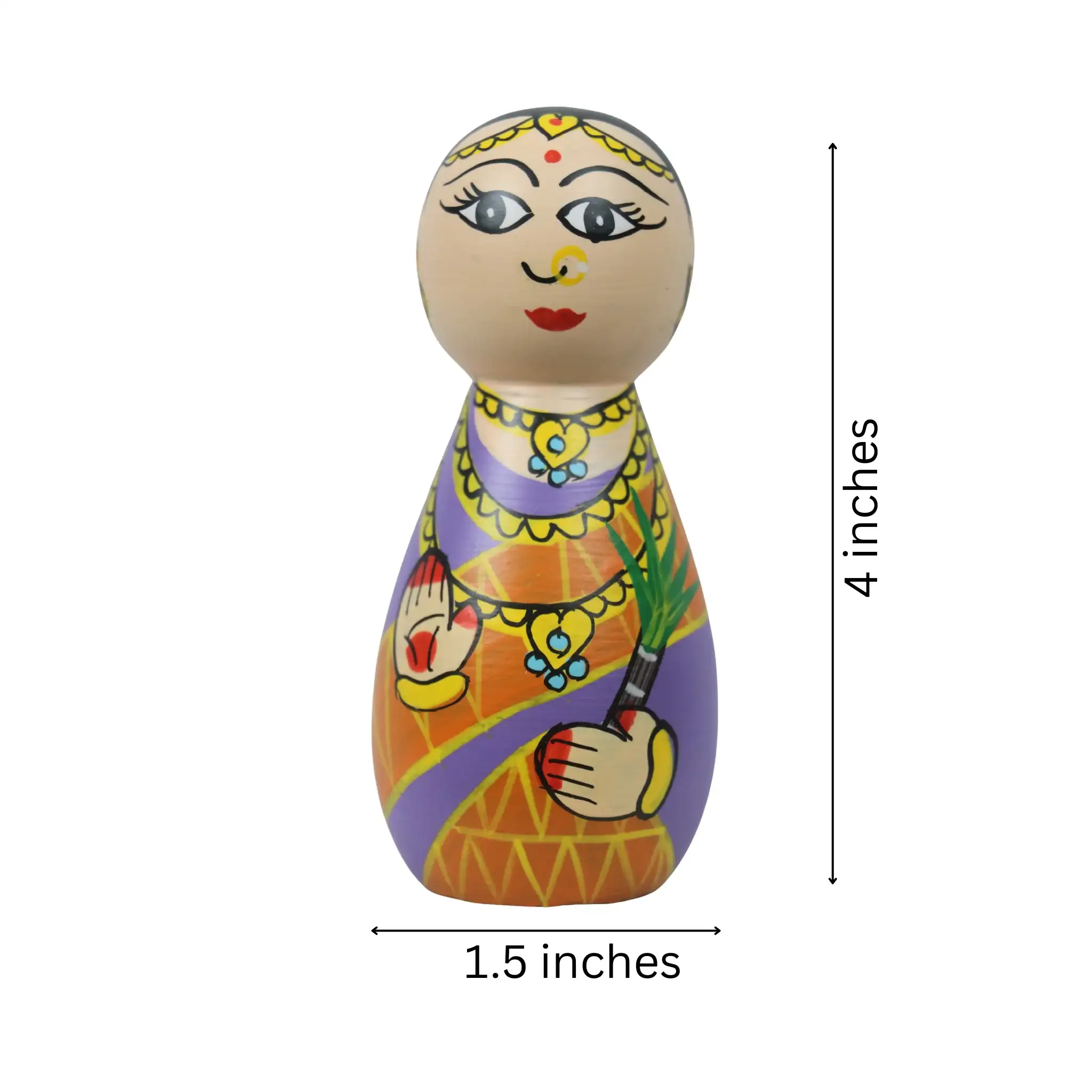 Hand-Painted Devi Dolls – Non-Toxic & Safe Colors - Image 7