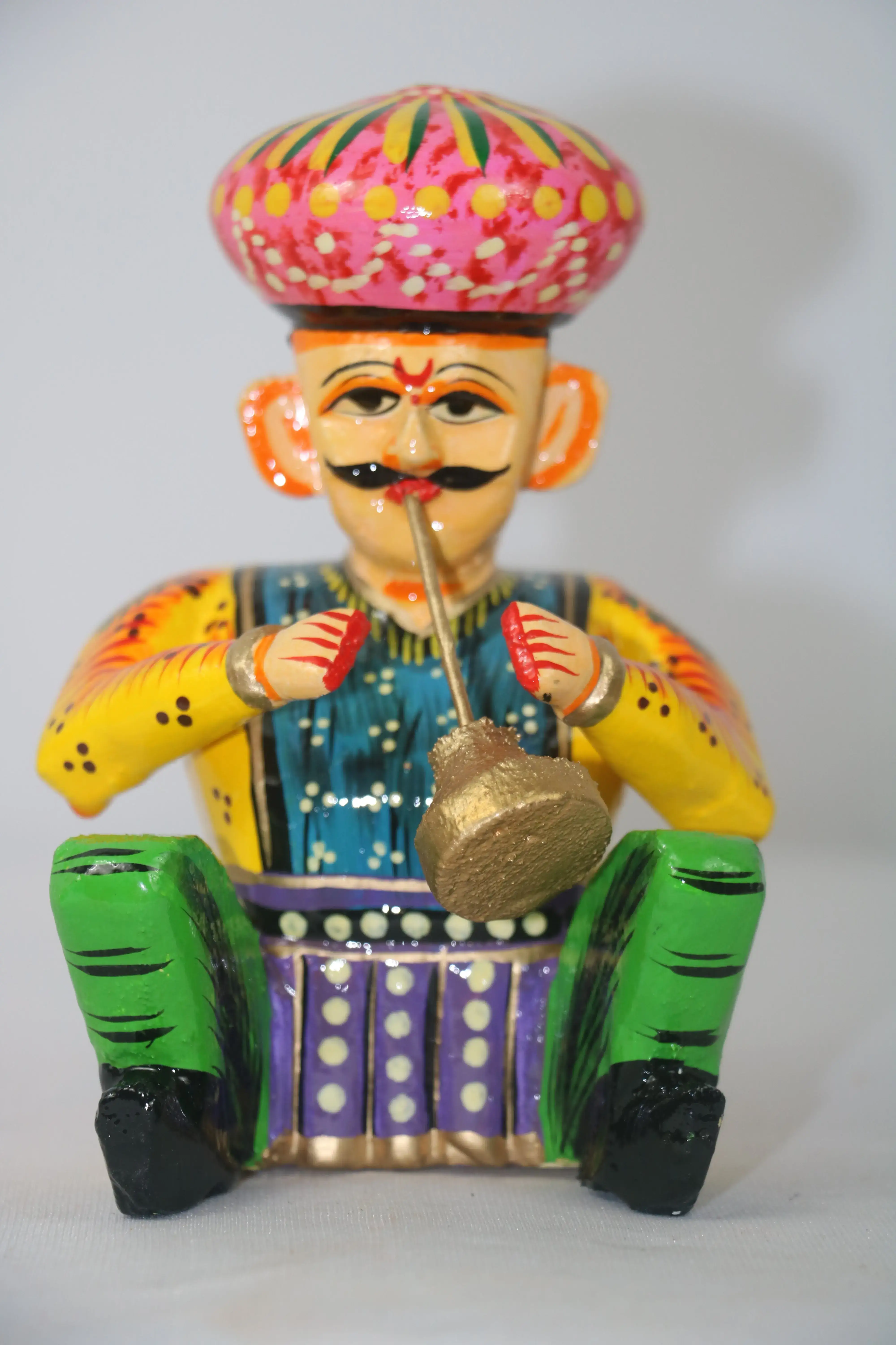 Hand-Painted Wooden Musician Figurines – 6-Piece Decorative Set - Image 2