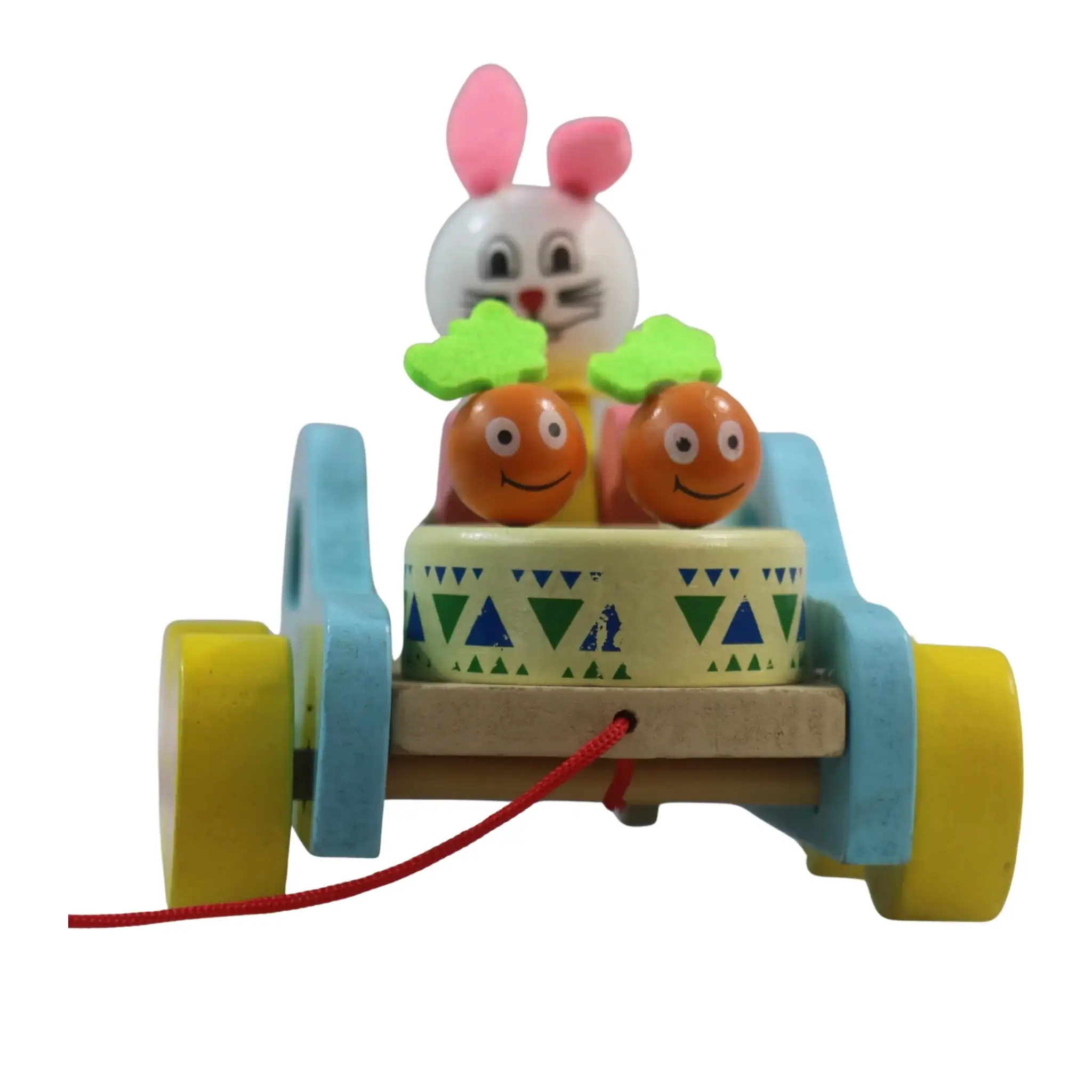 Handcrafted Channapatna Pull Toy for Kids – Wooden Pull-Along Toy - Image 3