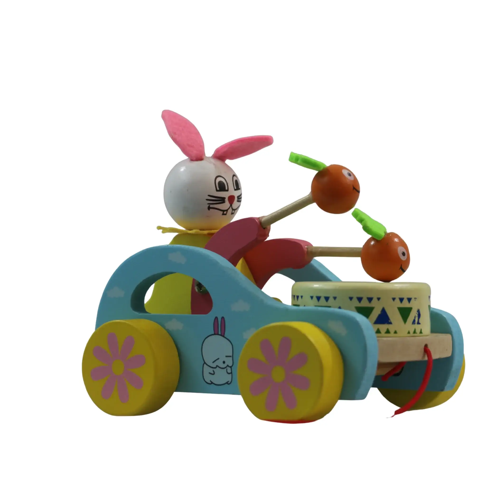 Handcrafted Channapatna Pull Toy for Kids – Wooden Pull-Along Toy - Image 4