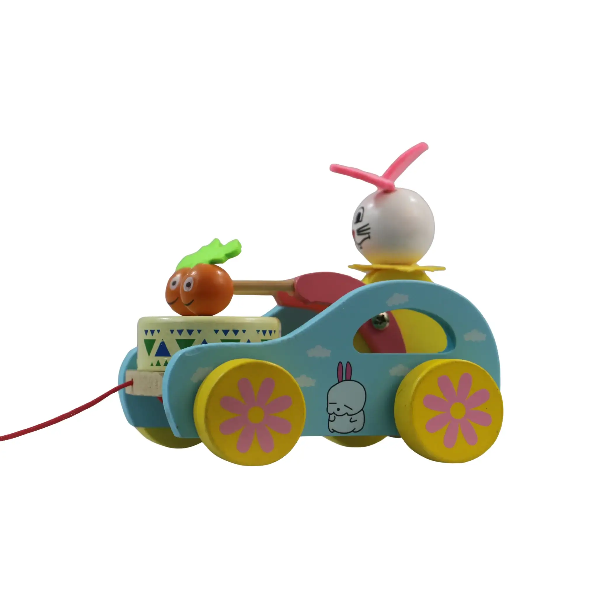 Handcrafted Channapatna Pull Toy for Kids – Wooden Pull-Along Toy - Image 5