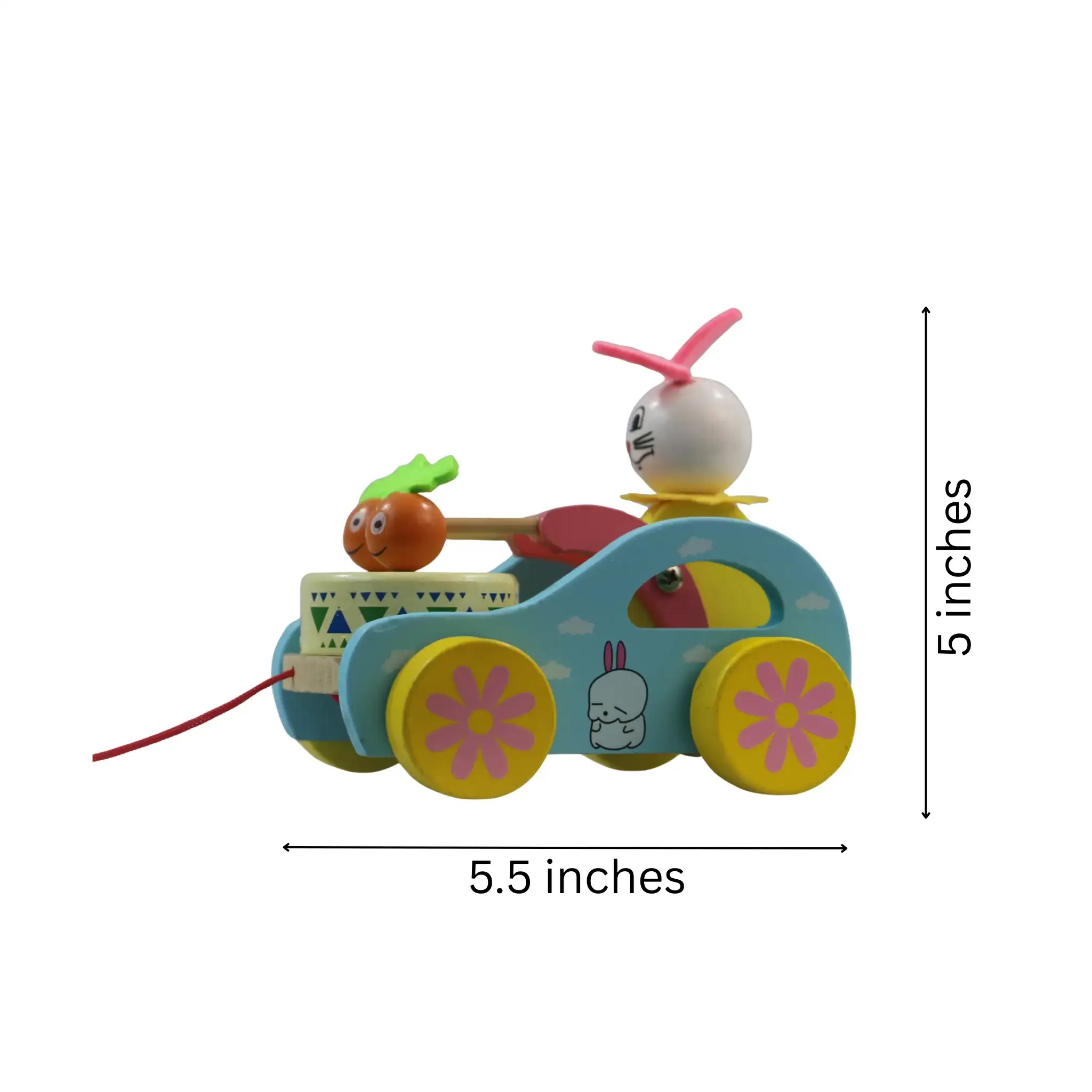 Handcrafted Channapatna Pull Toy for Kids – Wooden Pull-Along Toy - Image 6