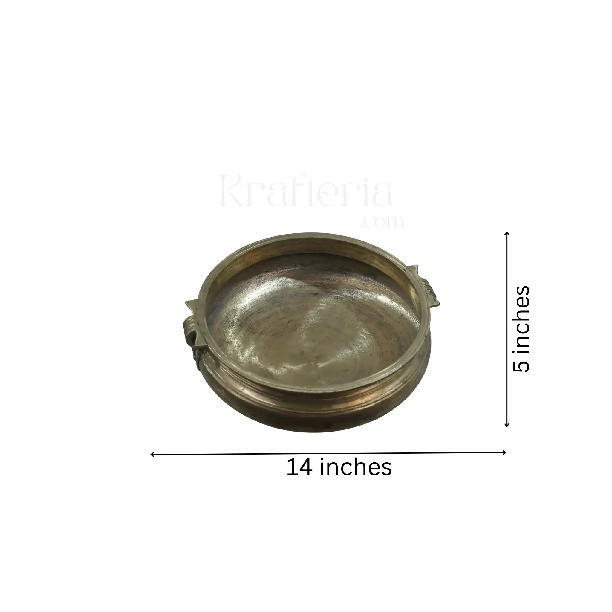 Handcrafted Bronze Uruli – Perfect for Floating Flowers & Home Decor - Image 13