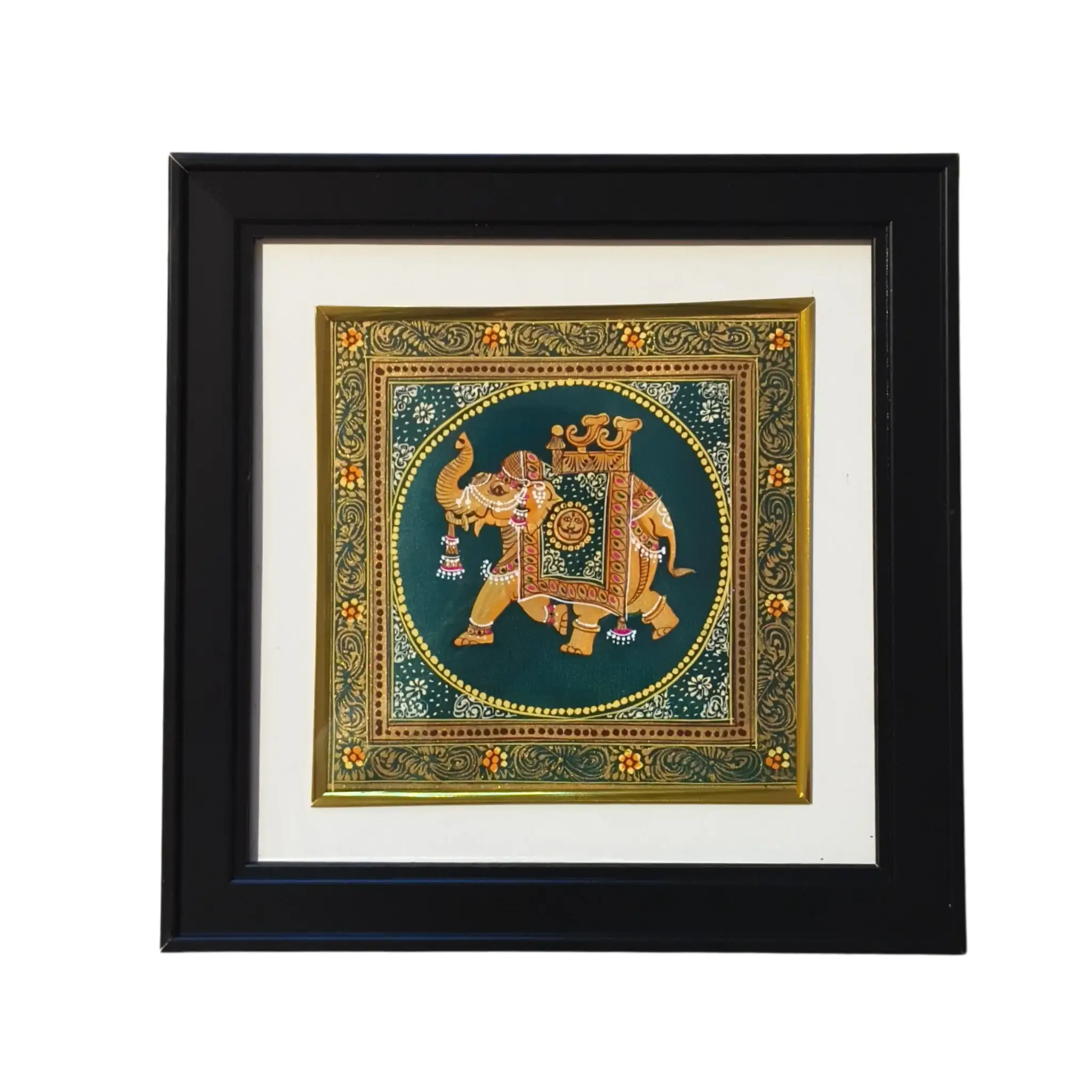 Mughal Elephant Miniature Painting - Image 2