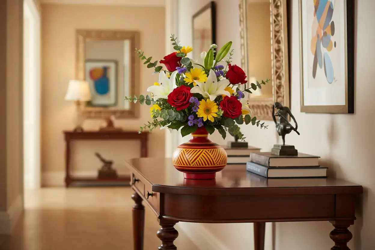 Handcrafted Flower Vase – Non-Toxic Color Finish - Image 5