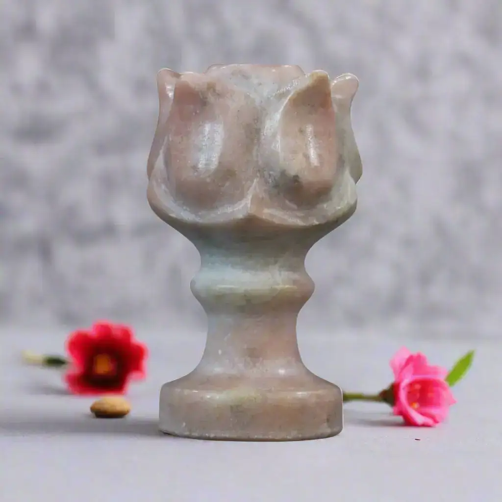 Handcrafted Marble Agarbatti Stand–  Natural Stone Incense Holder - Image 11