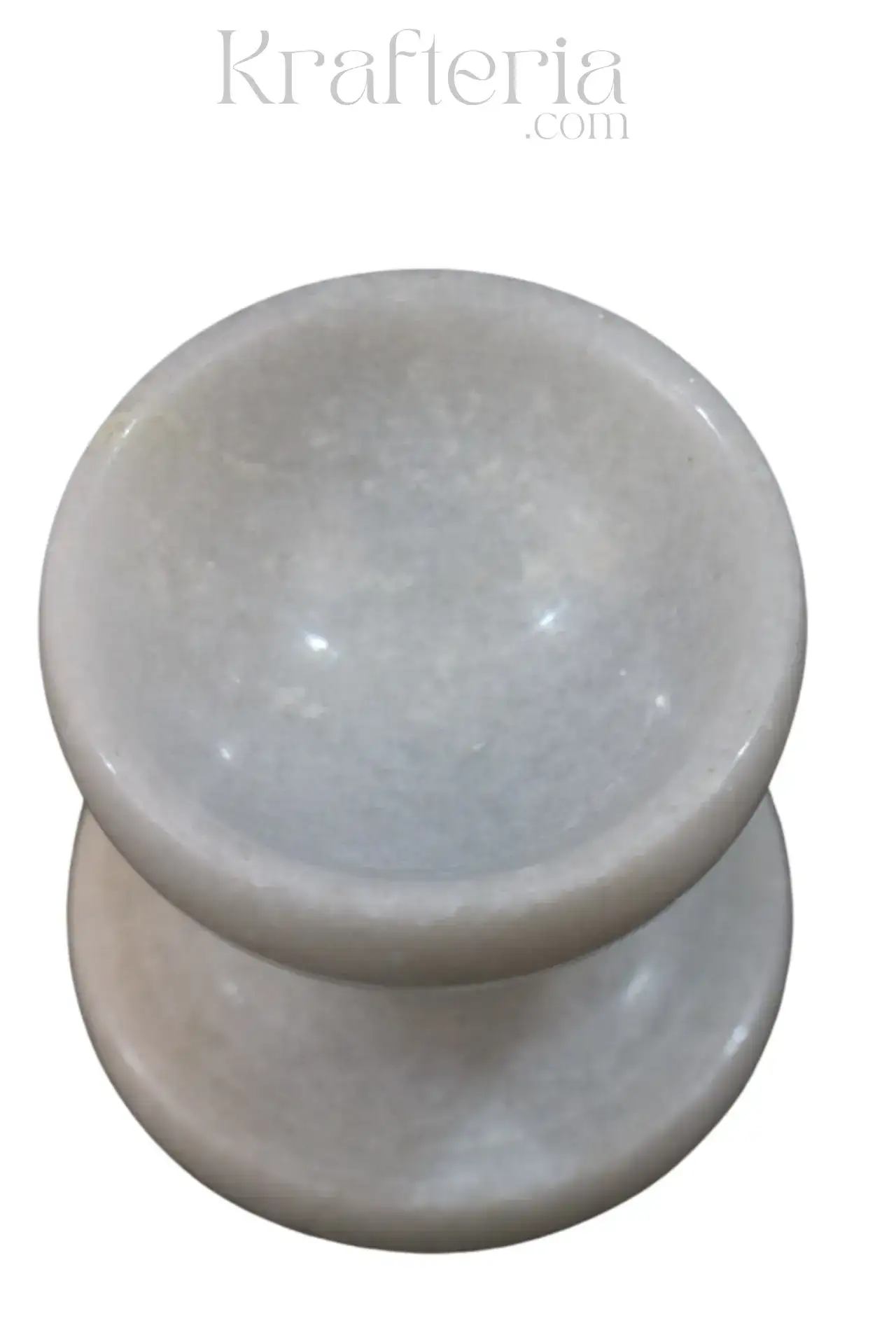 Marble Diya on Stand – Auspicious Lighting for Temple & Home - Image 2
