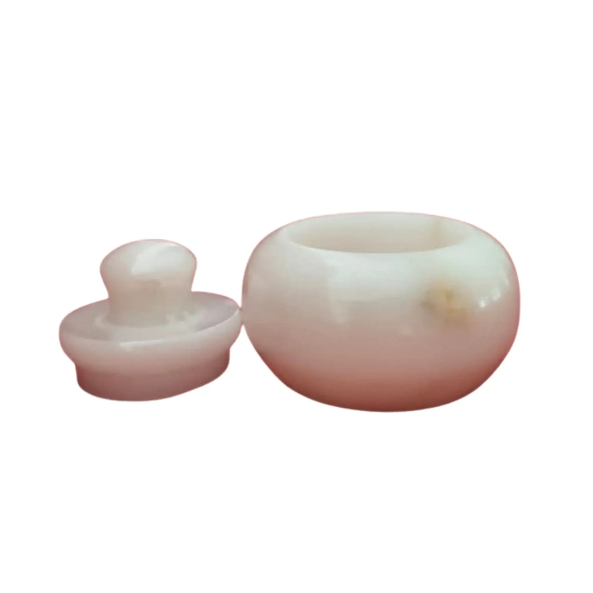 Handcrafted Marble Kumkum Box – Traditional Puja Accessory - Image 11