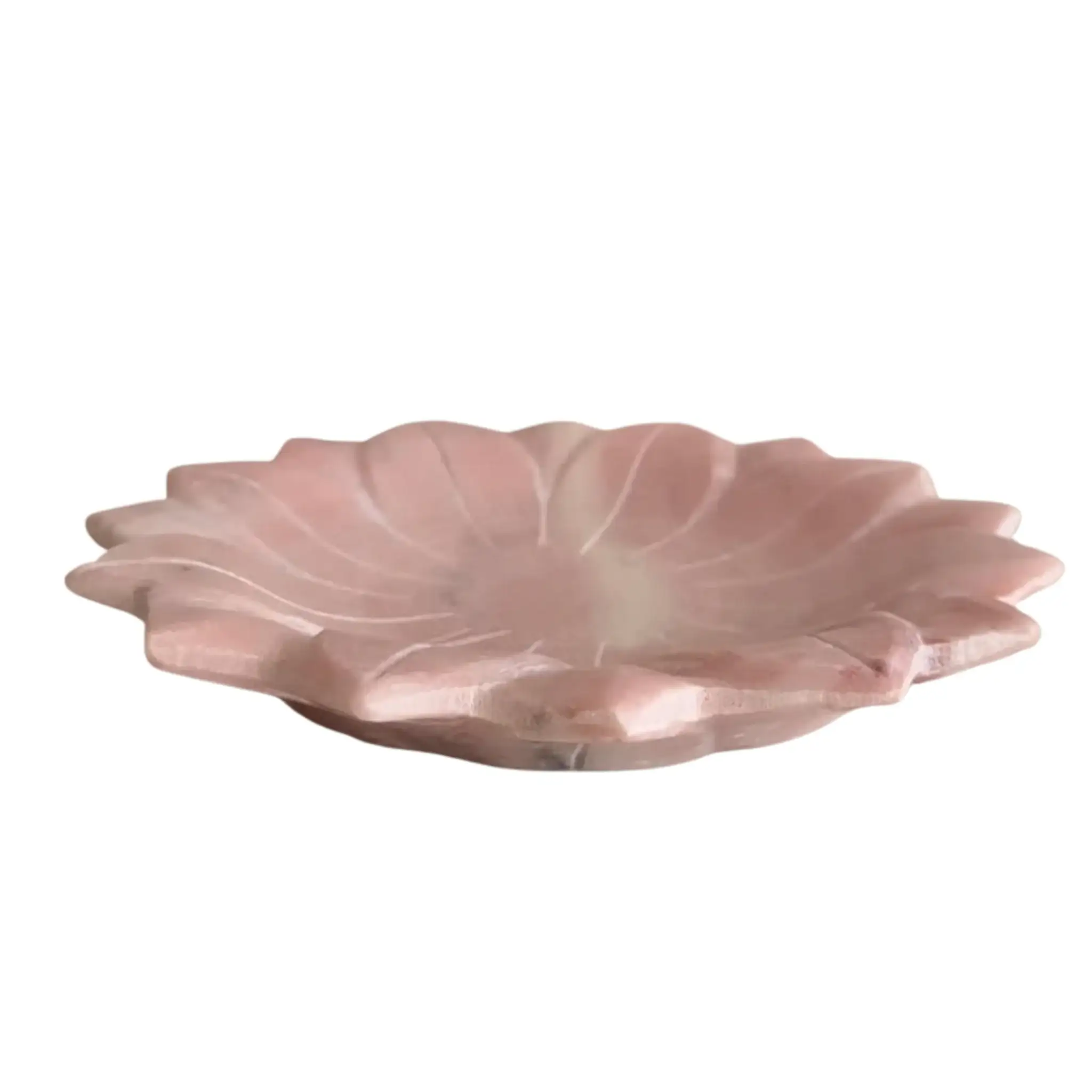 Handcrafted Marble Lotus Urli – Decorative Floral Bowl - Image 11