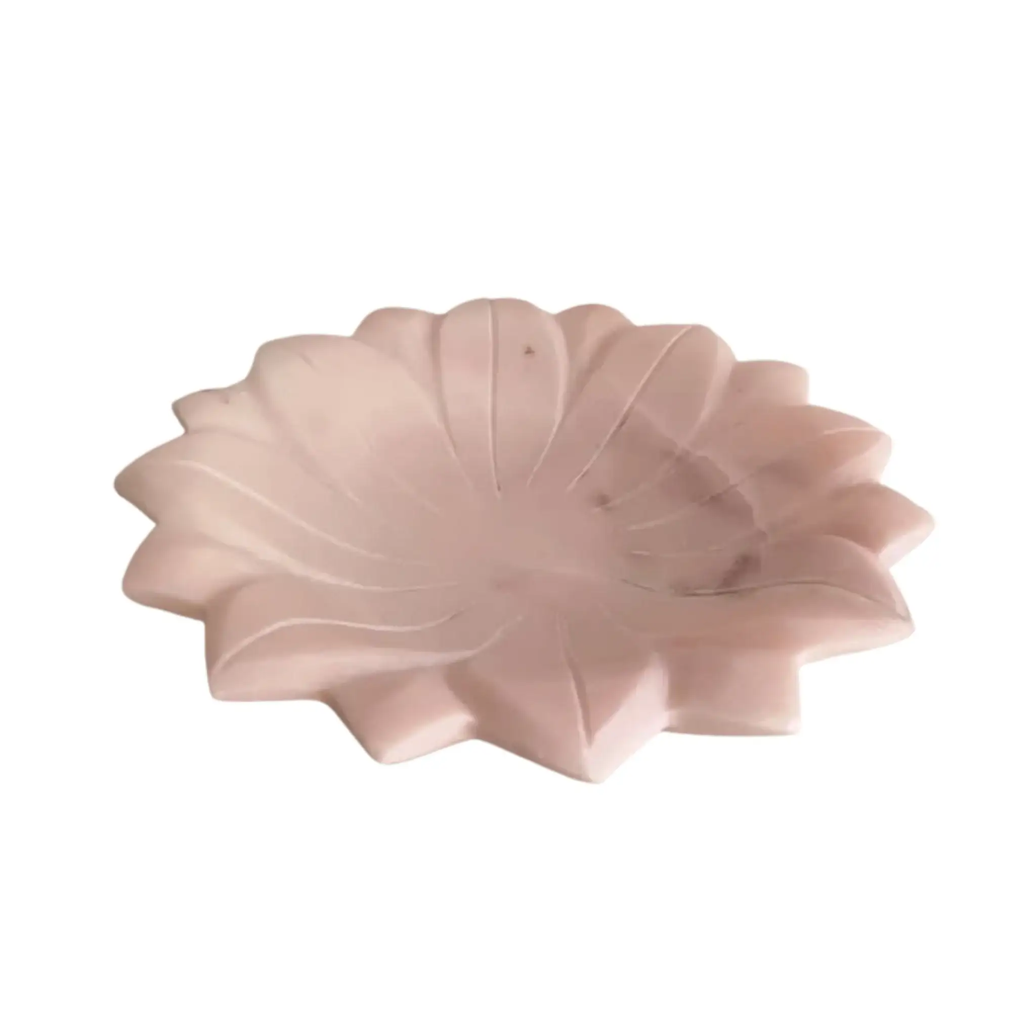 Handcrafted Marble Lotus Urli – Decorative Floral Bowl - Image 15