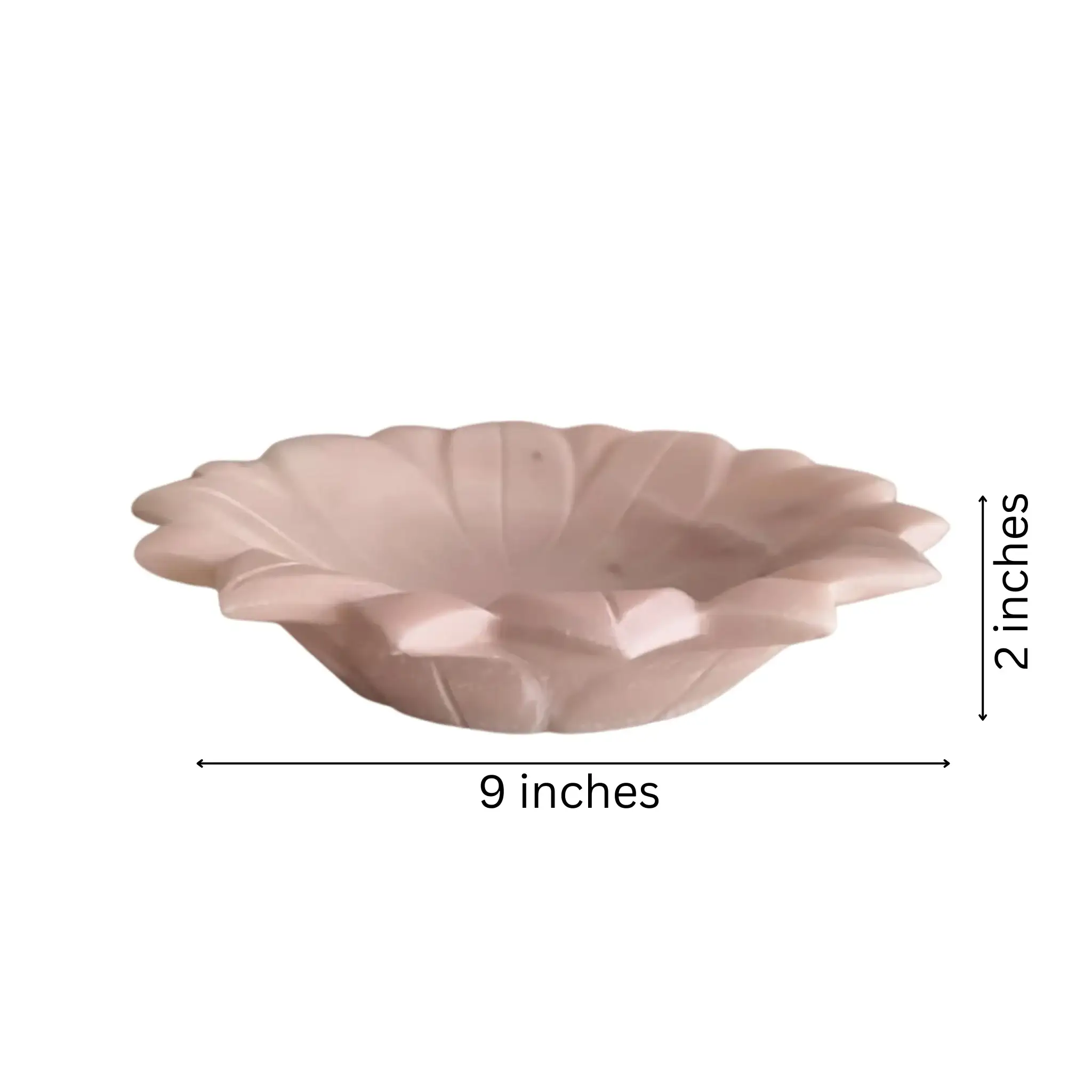 Handcrafted Marble Lotus Urli – Decorative Floral Bowl - Image 9