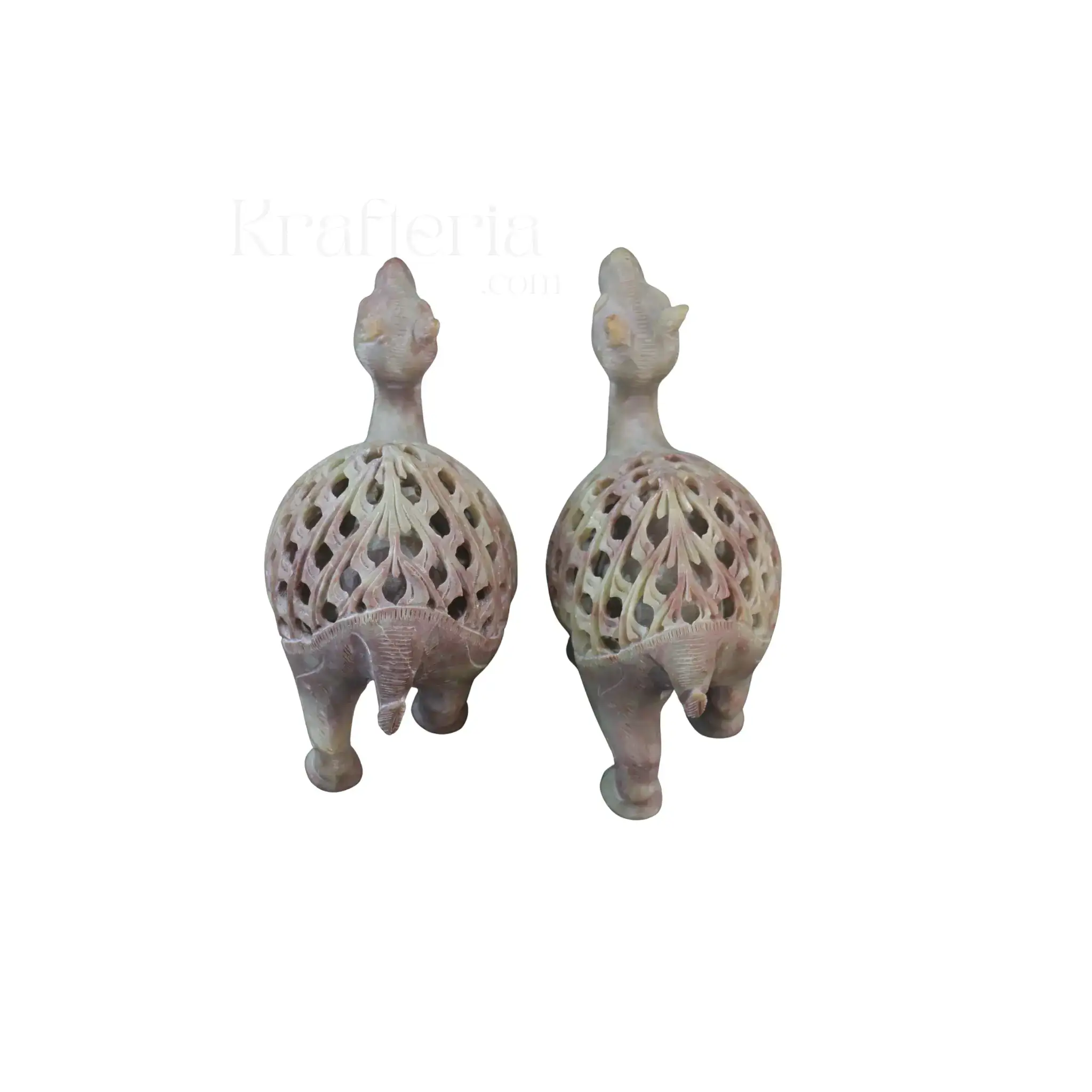 Handcrafted Pair of Camels – Intricate Jali Art Decorative Figurines - Image 4