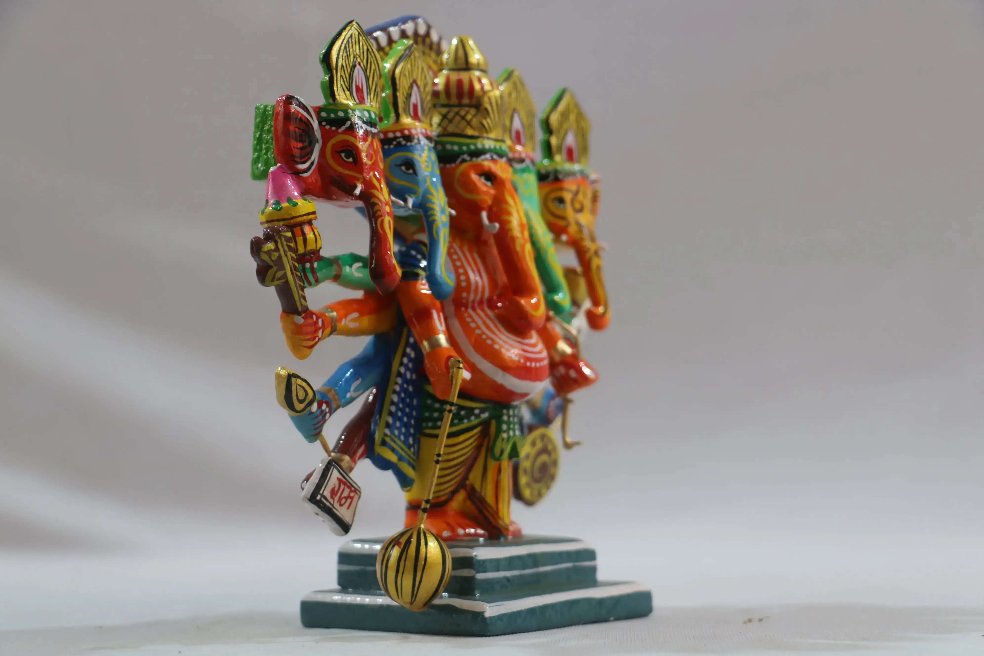 Handcrafted Panchamukhi Ganesha – Auspicious Idol for Pooja & Gifting - Image 4
