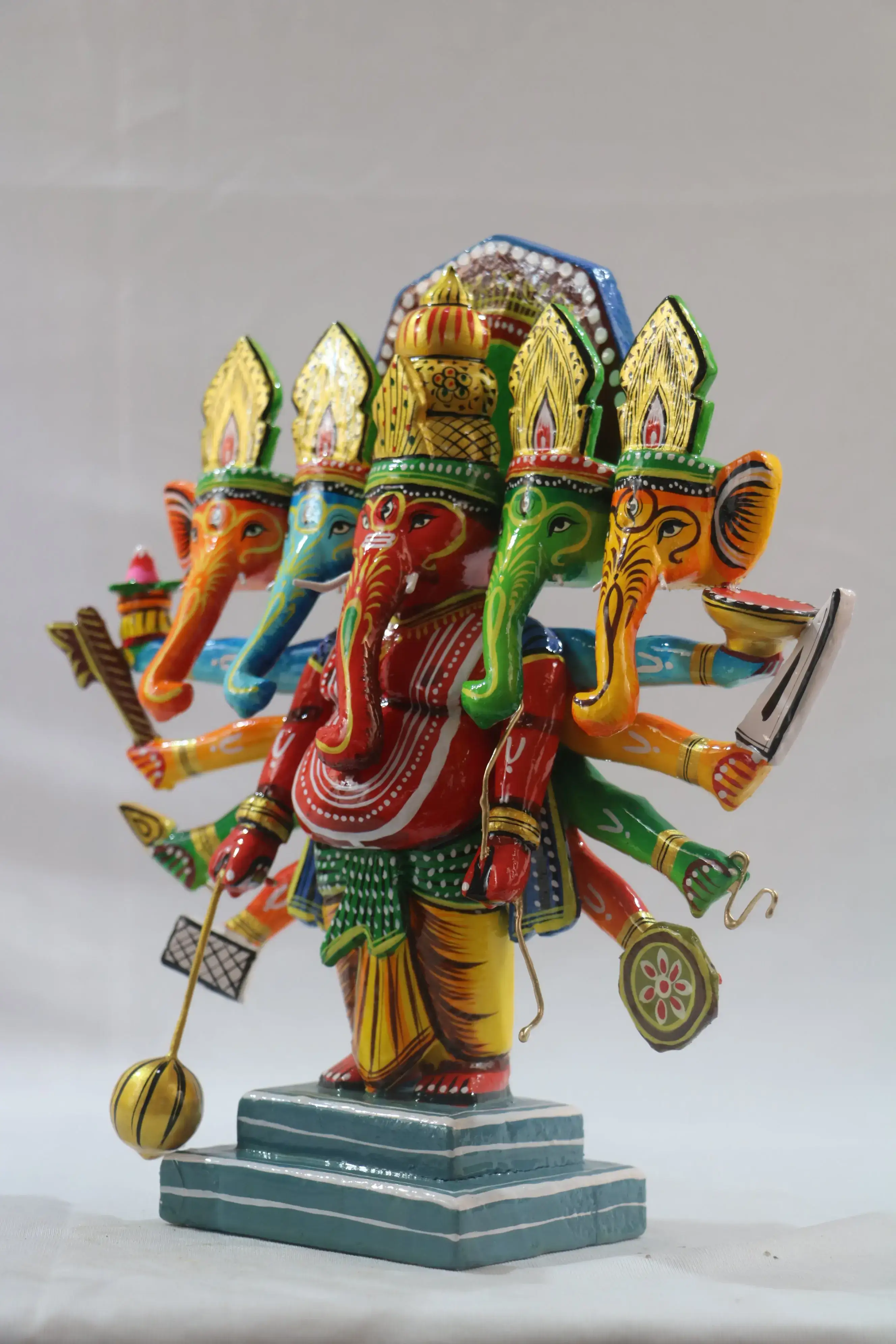 Handcrafted Panchamukhi Ganesha – Auspicious Idol for Pooja & Gifting - Image 5