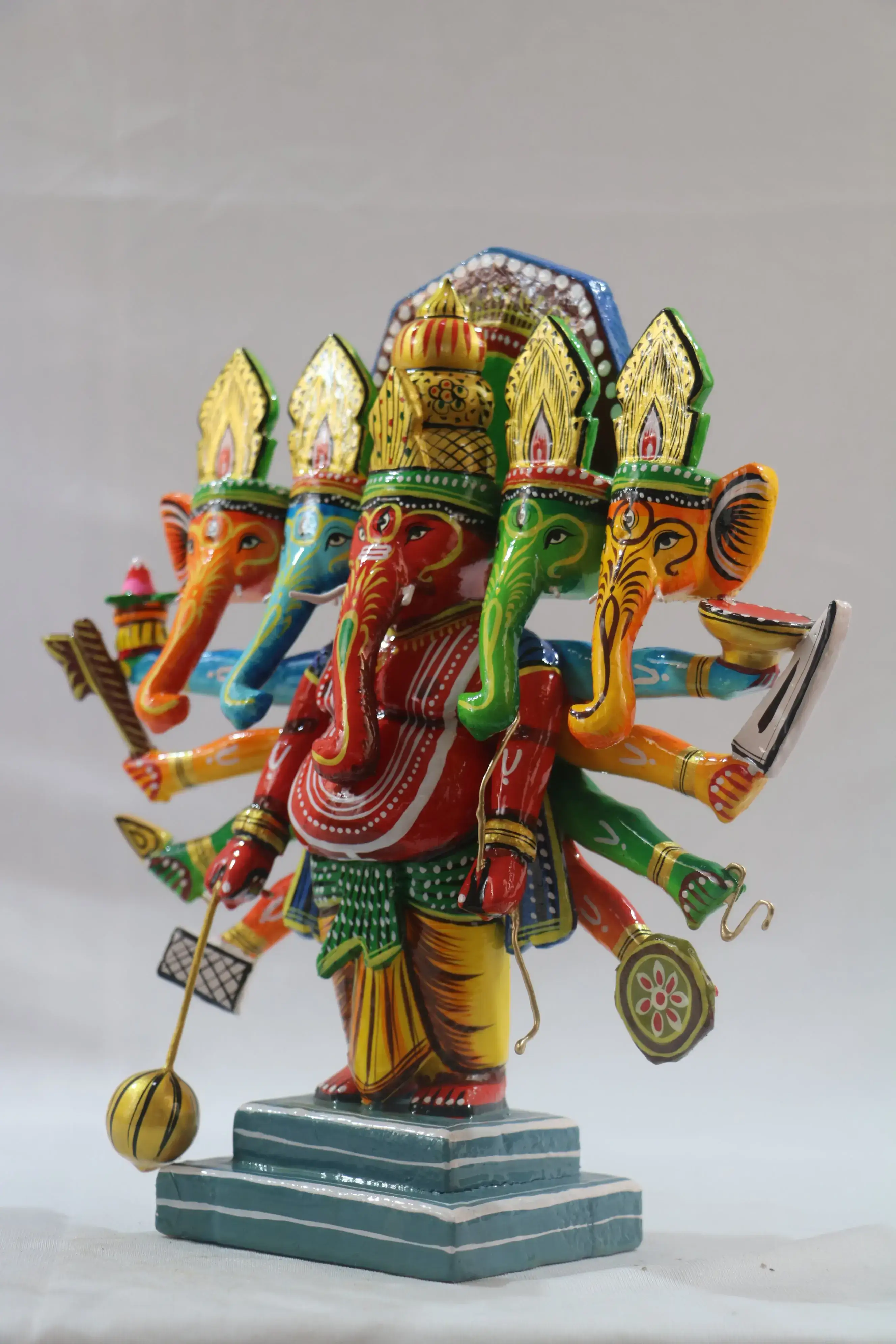 Handcrafted Panchamukhi Ganesha – Auspicious Idol for Pooja & Gifting - Image 6