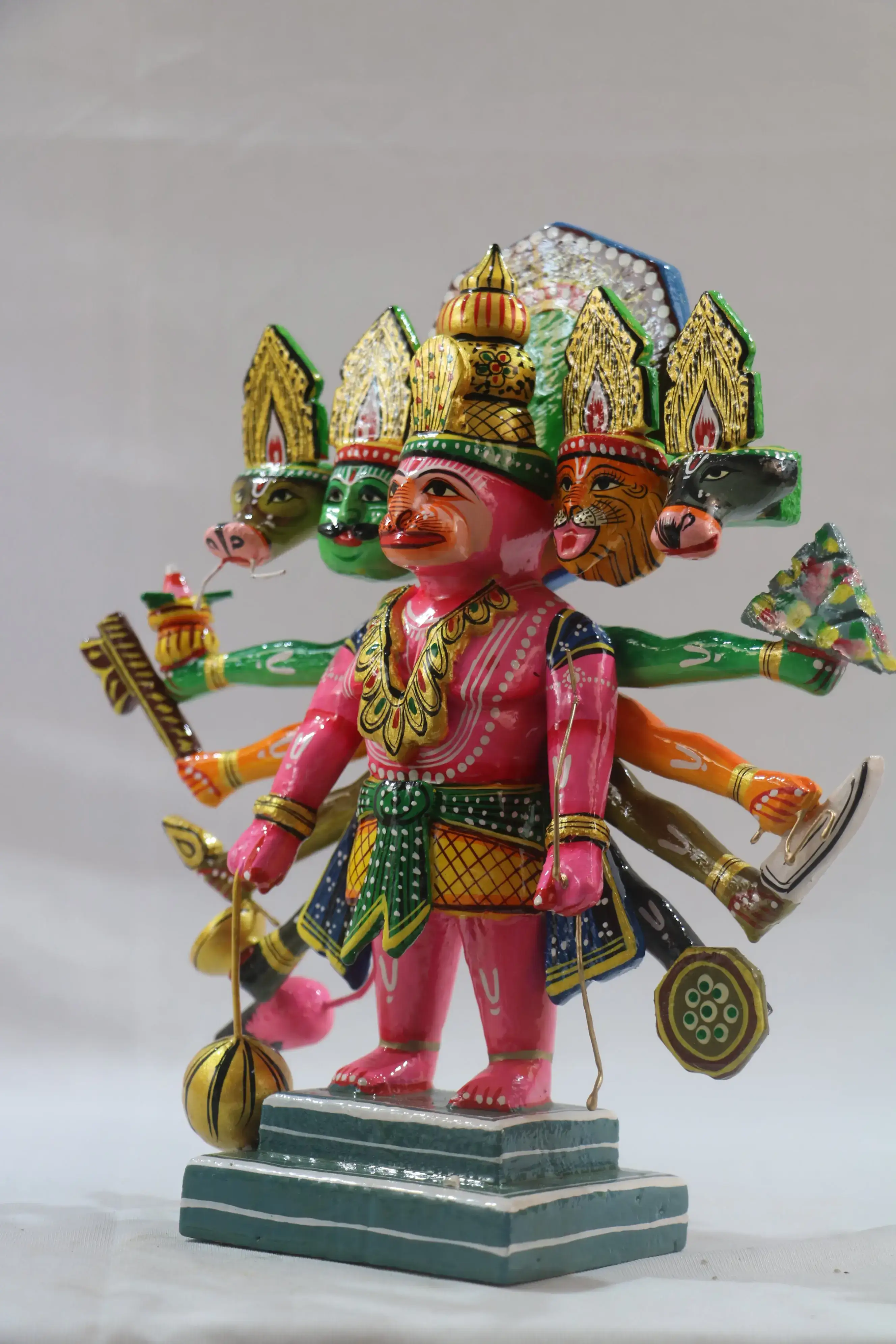 Handcrafted Panchamukhi Hanuman – Spiritual Decor for Protection & Power - Image 7