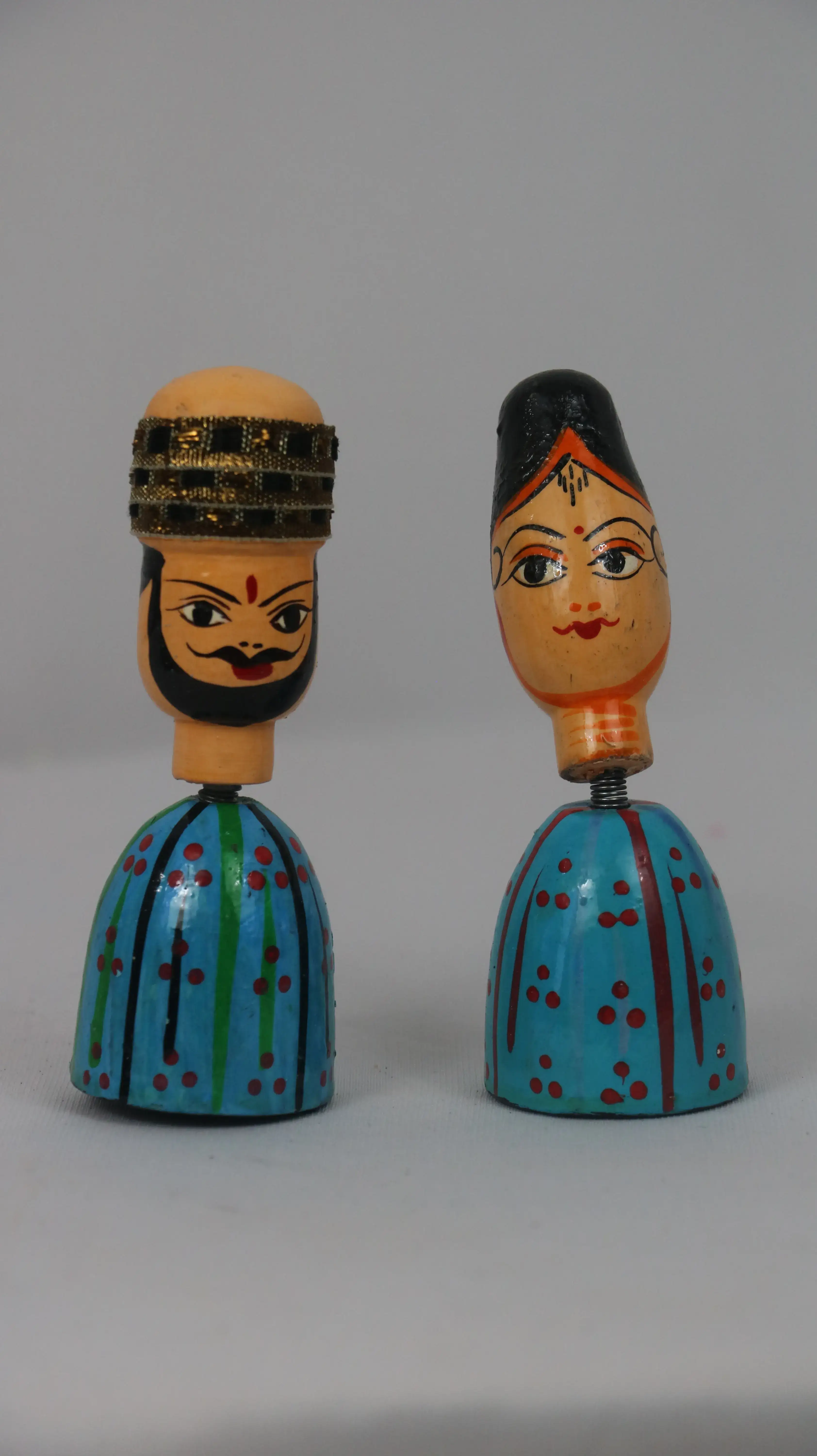 Sardar Spring Doll – Handcrafted Bobble Head for Car & Home Decor - Image 3