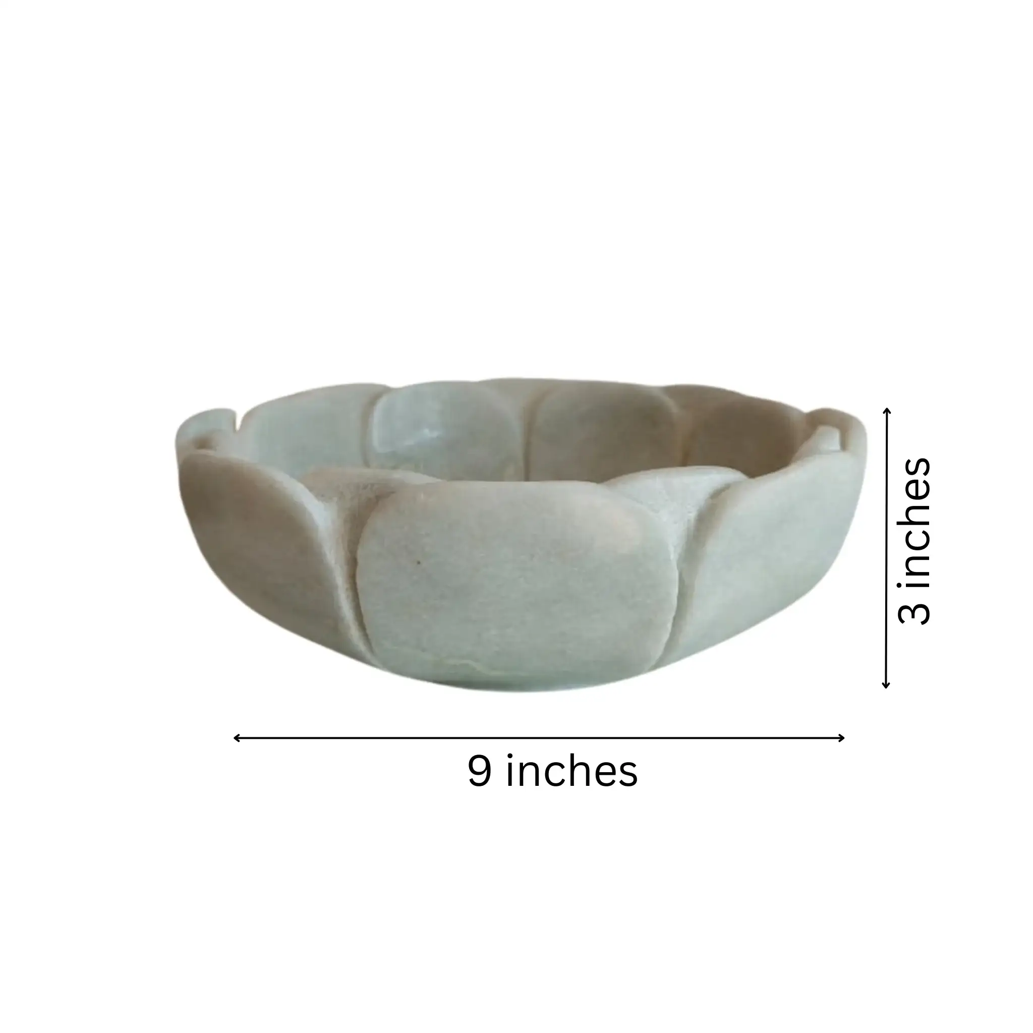 White Marble Urli Bowl – Decorative Fruit Bowl - Image 5
