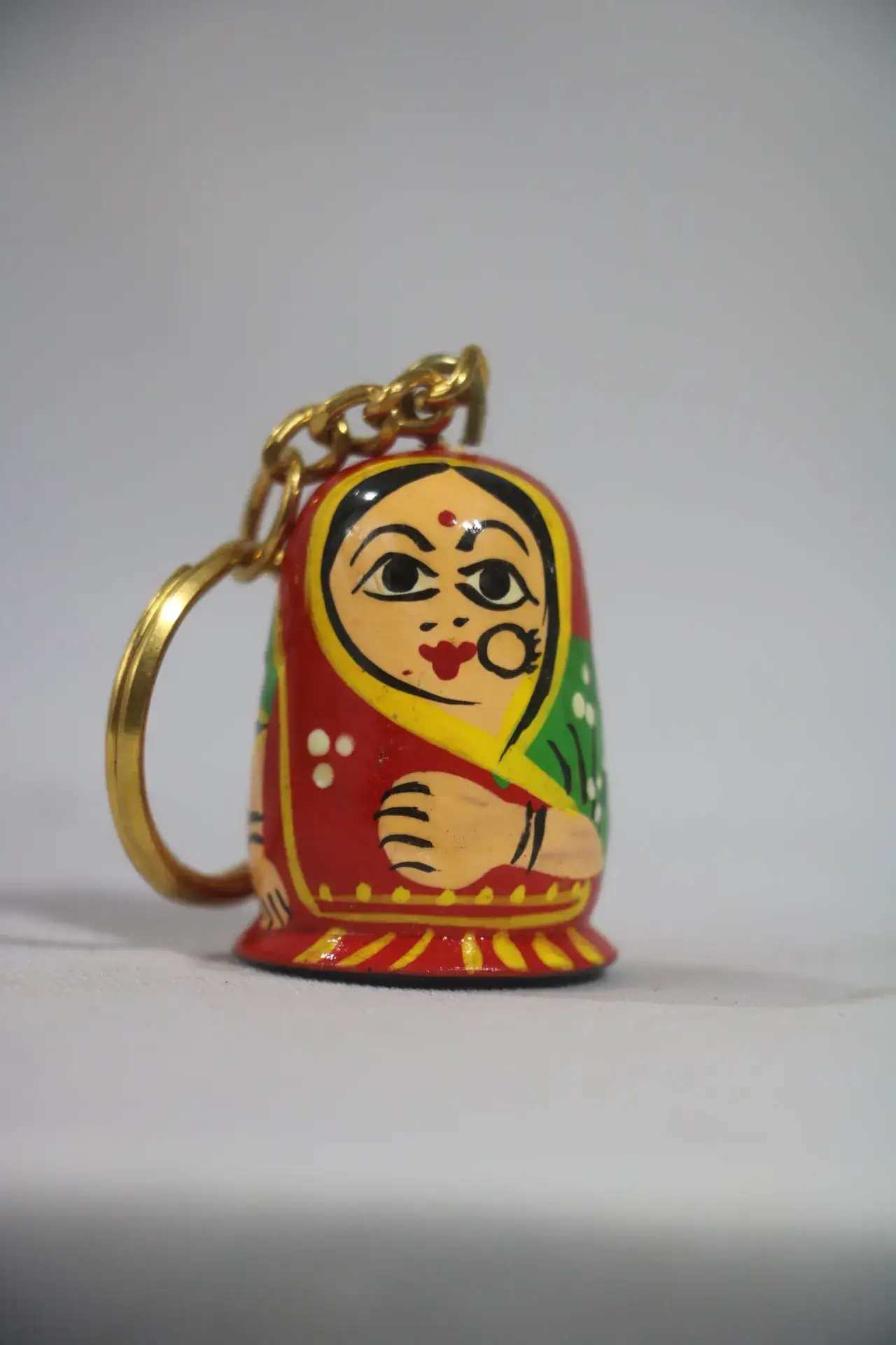 Wooden Girls Keychain – Handcrafted & Hand-Painted - Image 4
