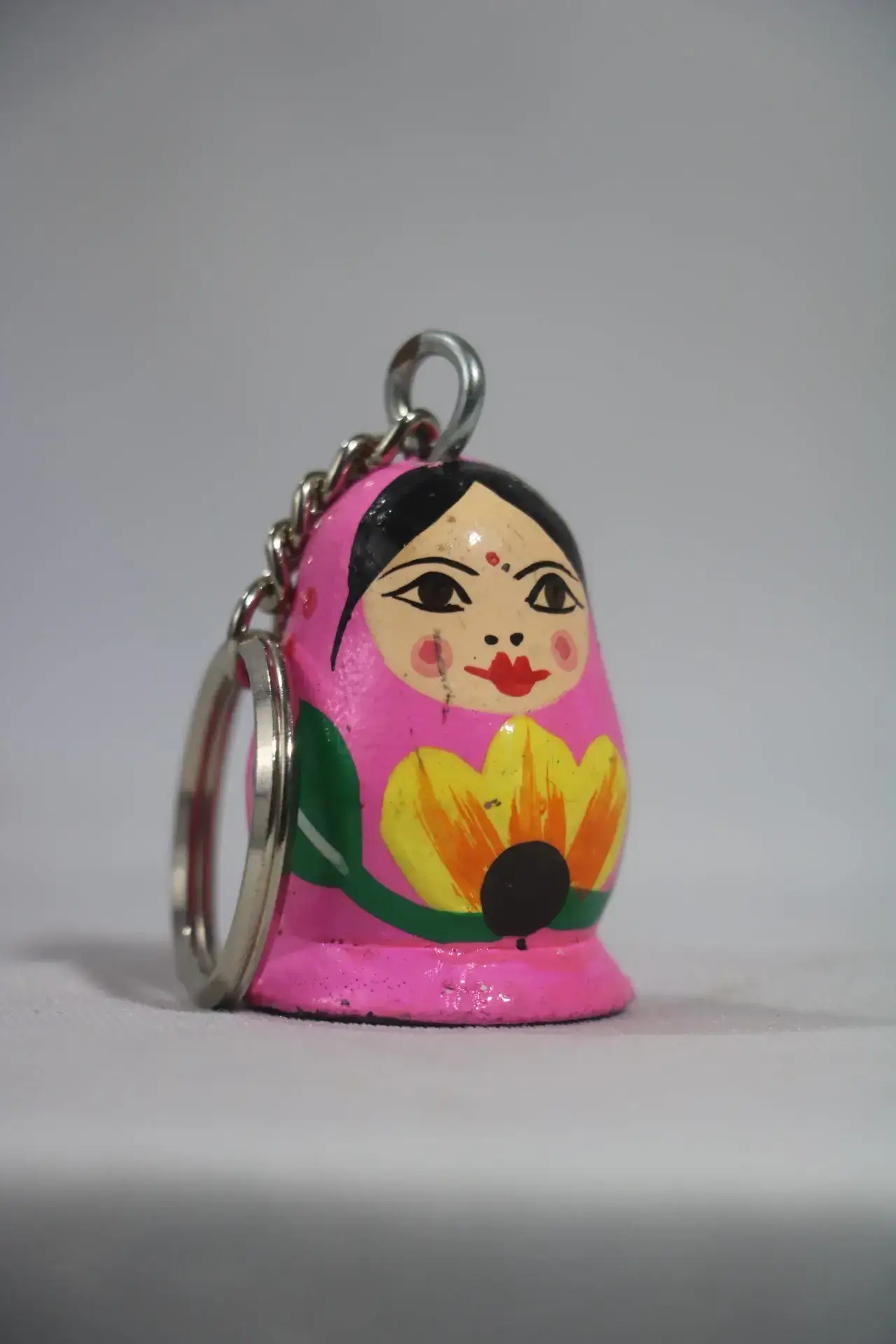 Wooden Girls Keychain – Handcrafted & Hand-Painted - Image 5