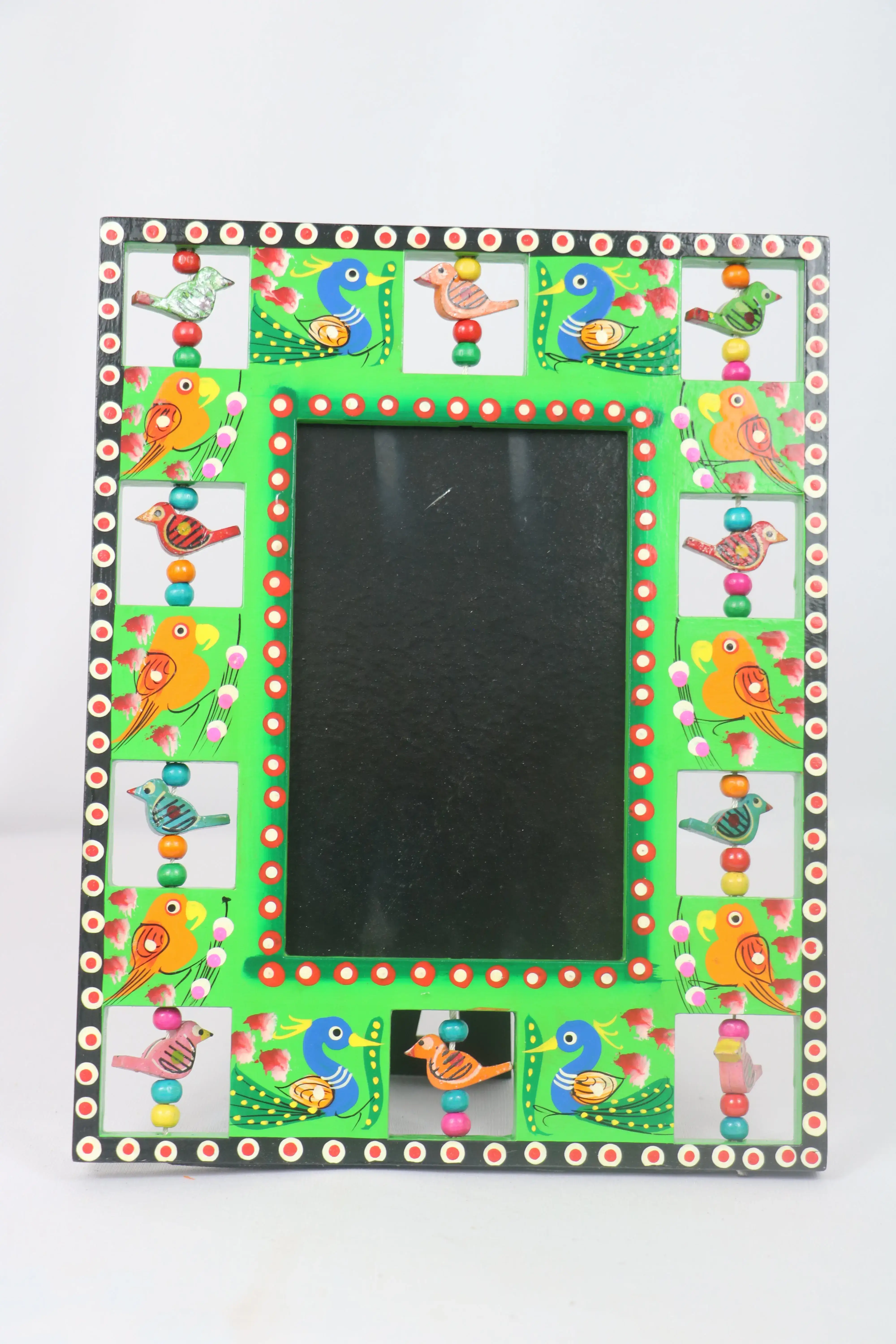 Handcrafted Wooden Parrot Photo Frame – Colorful Decorative Wall Accent - Image 6