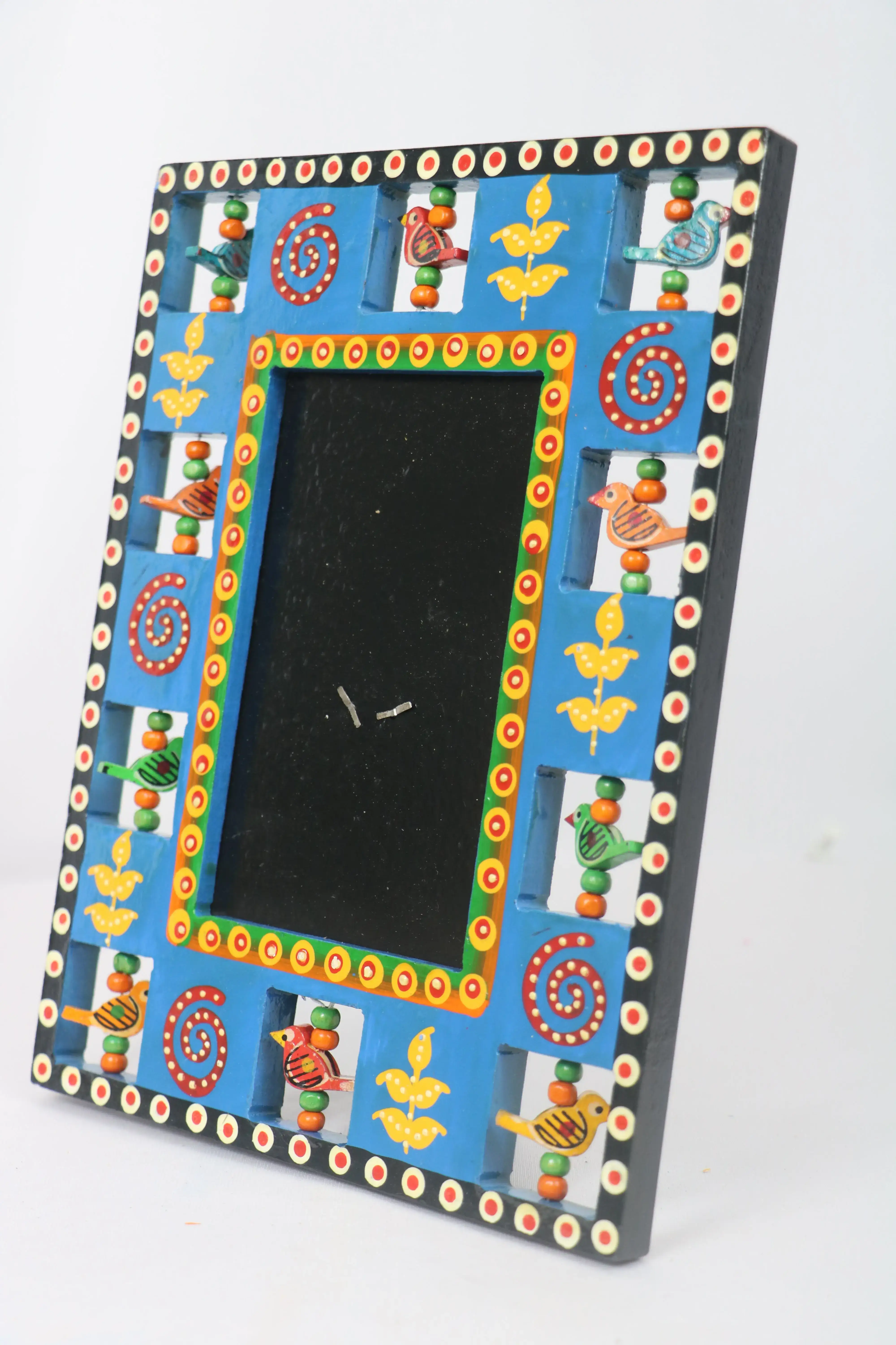 Handcrafted Wooden Parrot Photo Frame – Colorful Decorative Wall Accent - Image 7