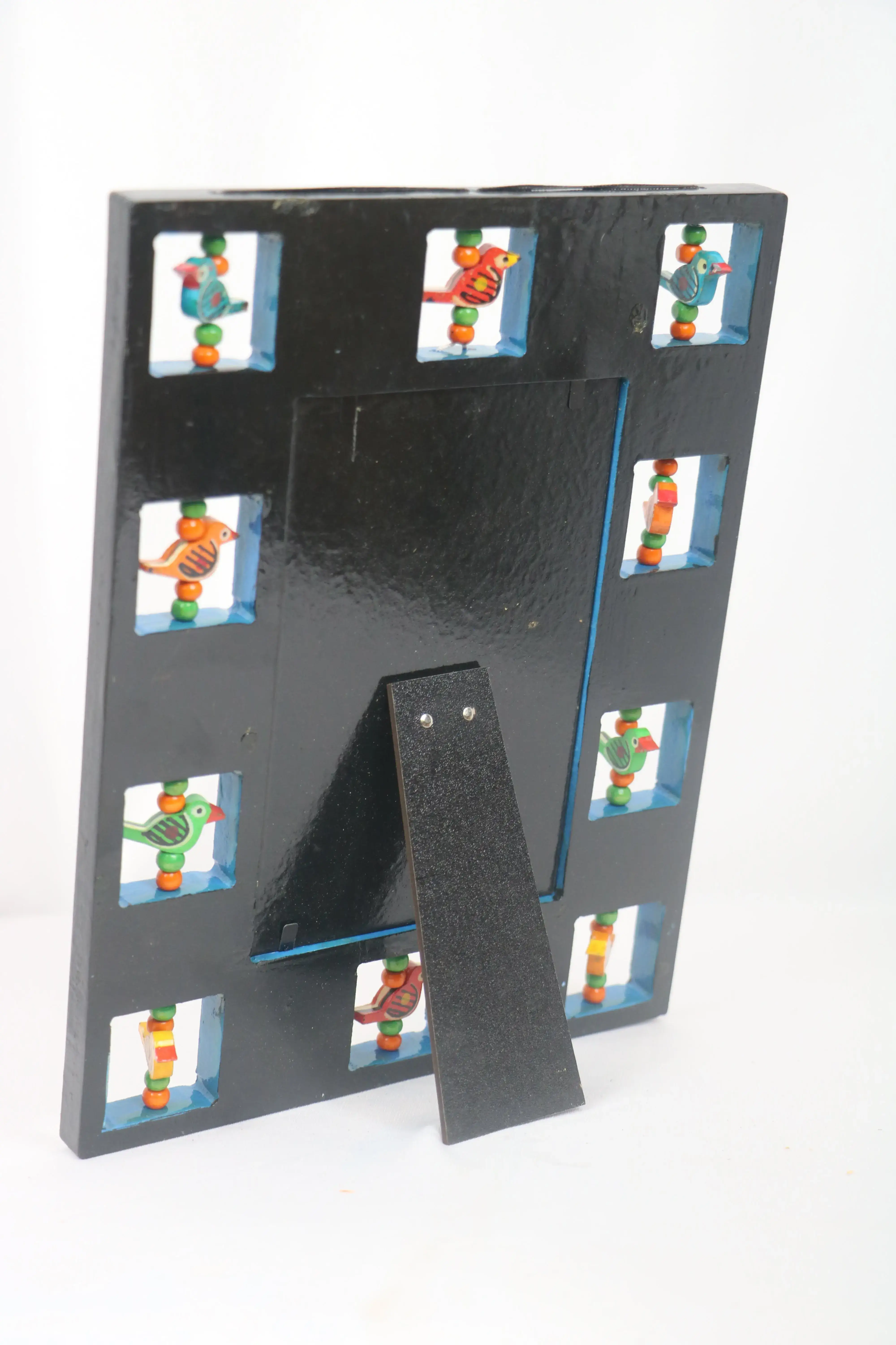 Handcrafted Wooden Parrot Photo Frame – Colorful Decorative Wall Accent - Image 8