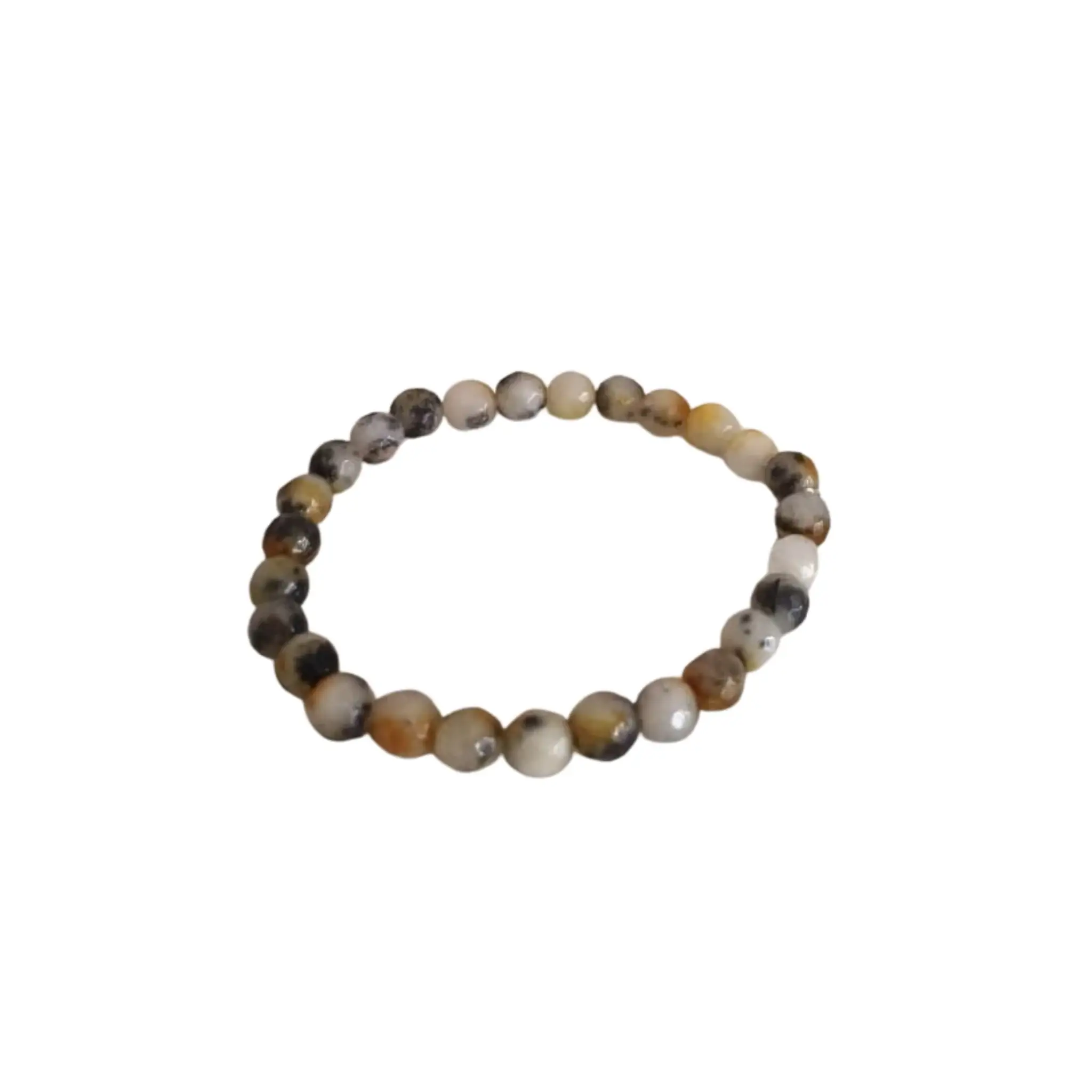 Multi-Color Gemstone Beaded Stretch Bracelet - Image 4