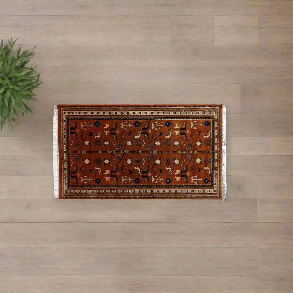 Opulent Threads – Handmade Royal Wool Masterpiece- handmade royal wool carpet - Image 3