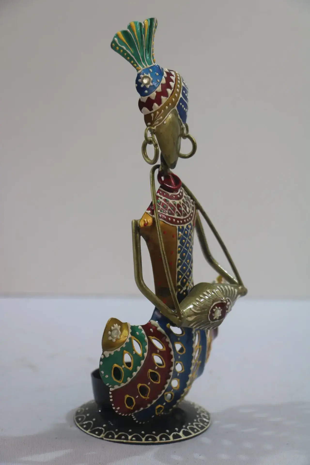Iron Hand-Painted Musicians Men – Artistic Metal Figurines - Image 2