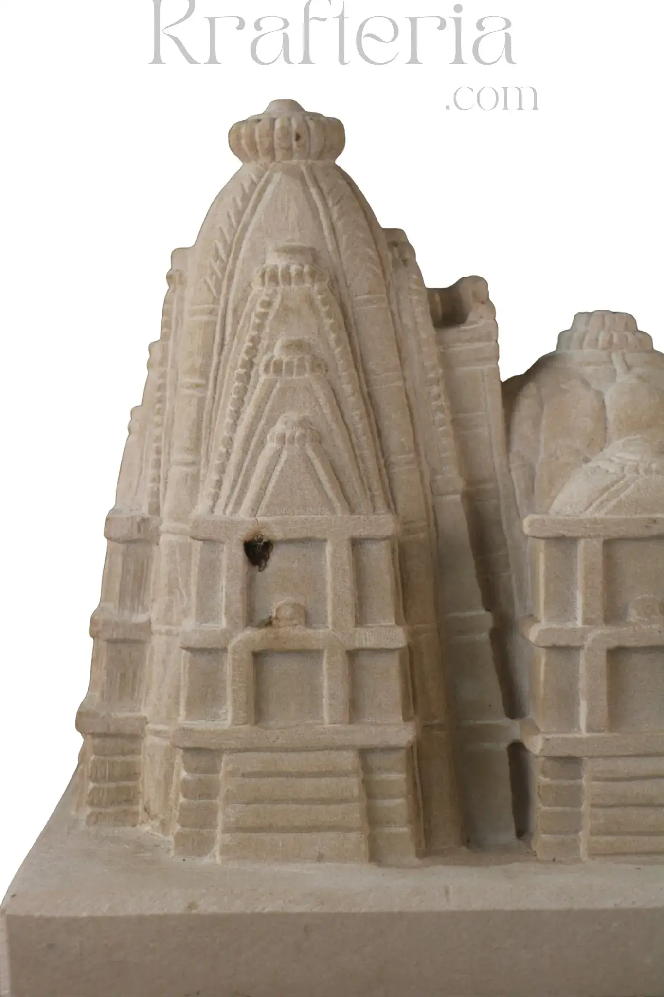 Intricate Sandstone Temple Replica - Image 3